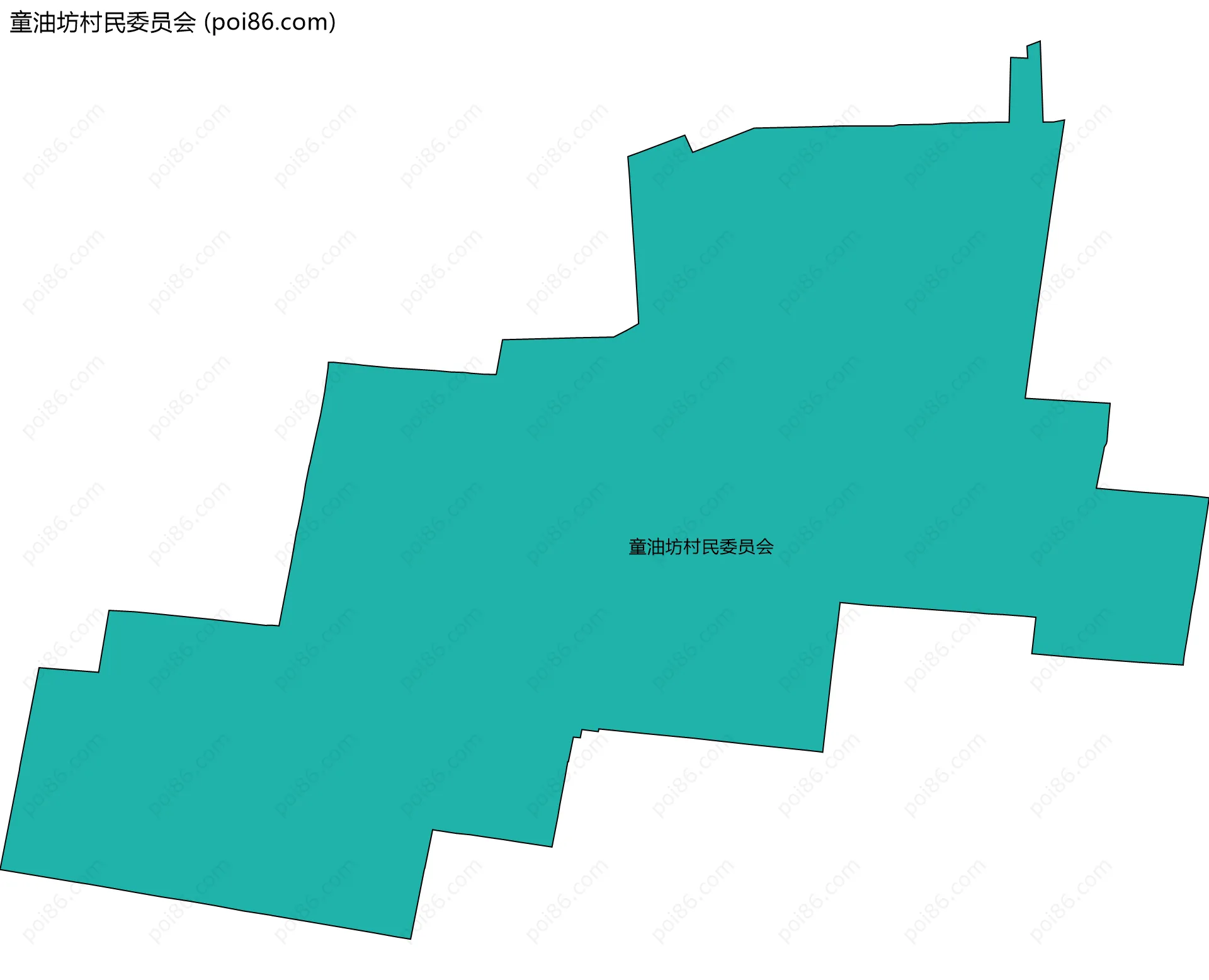 童油坊村民委员会边界地图