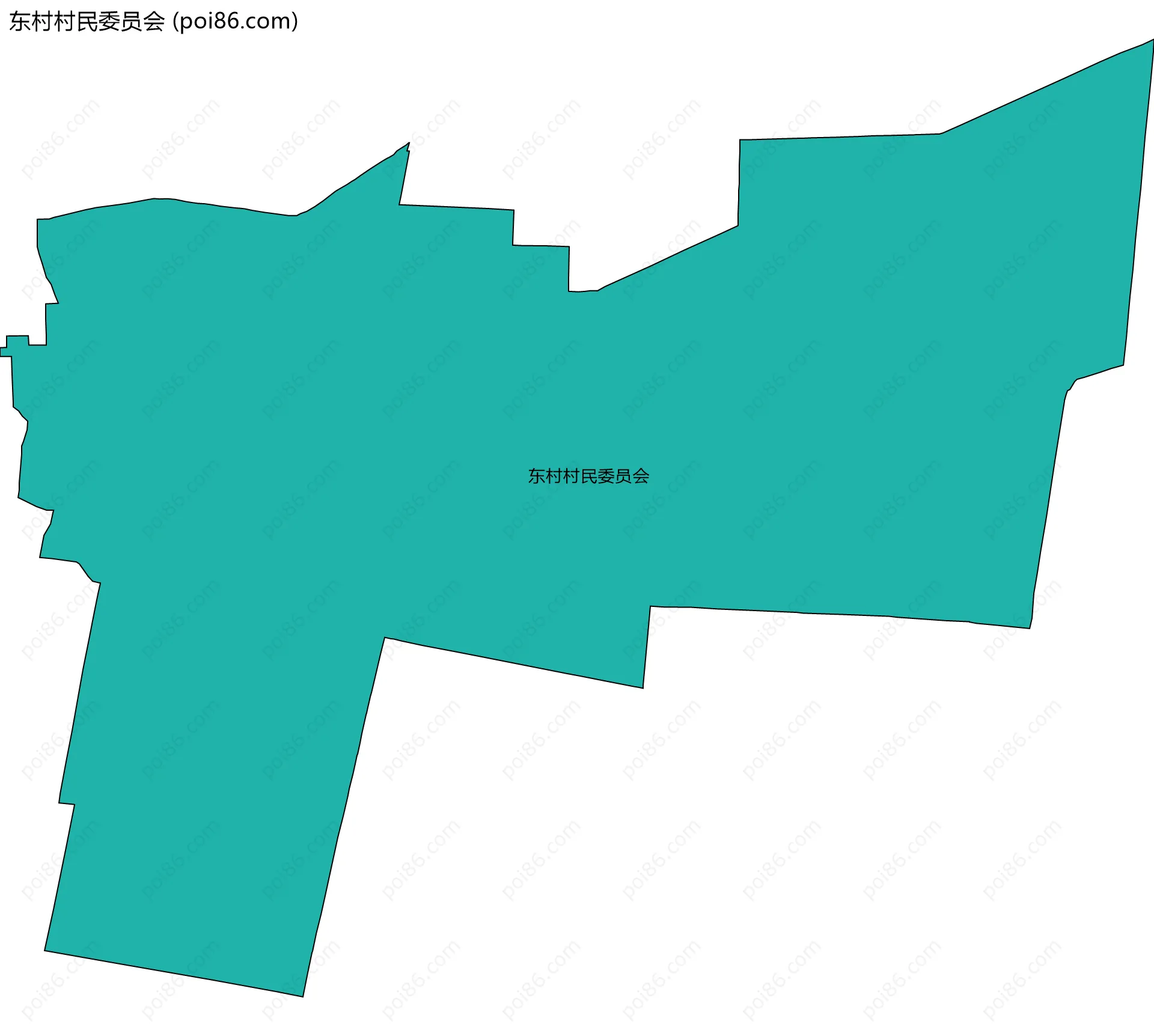 东村村民委员会边界地图