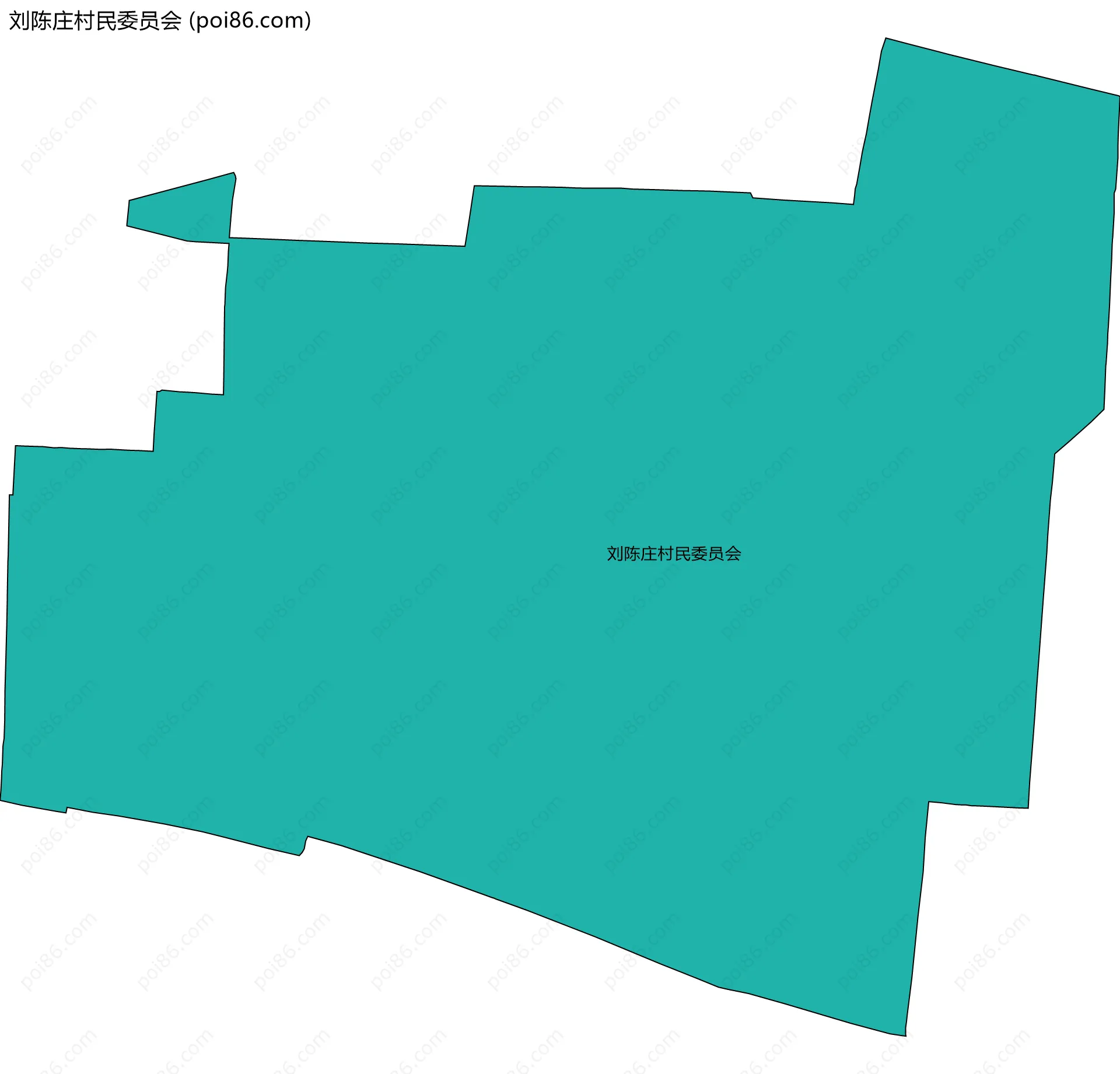 刘陈庄村民委员会边界地图
