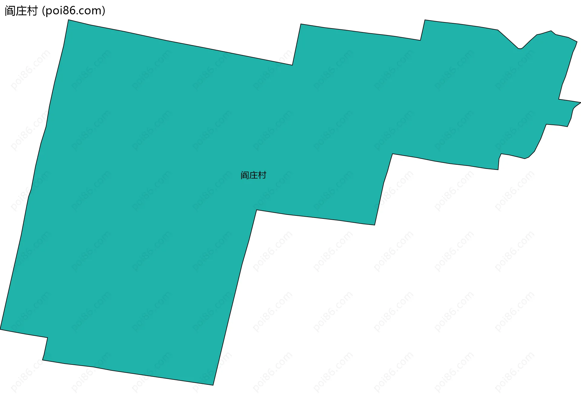 阎庄村边界地图