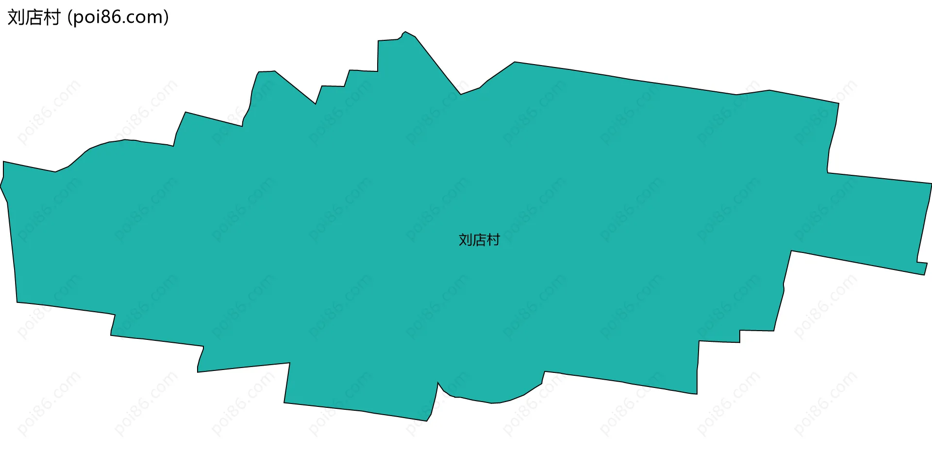 刘店村边界地图