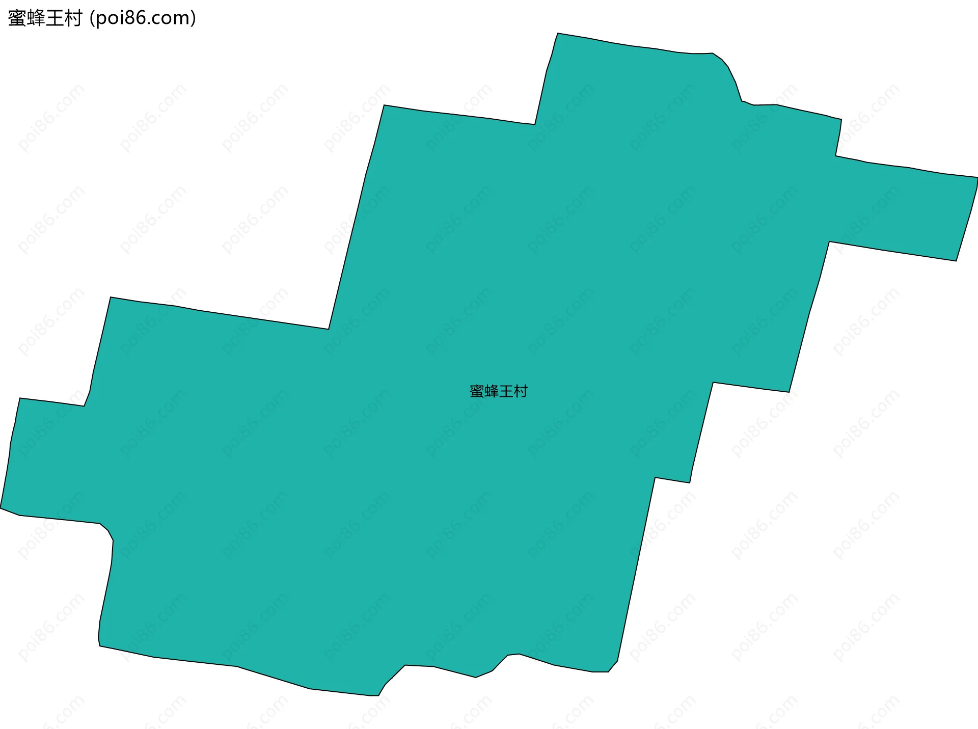 蜜蜂王村边界地图
