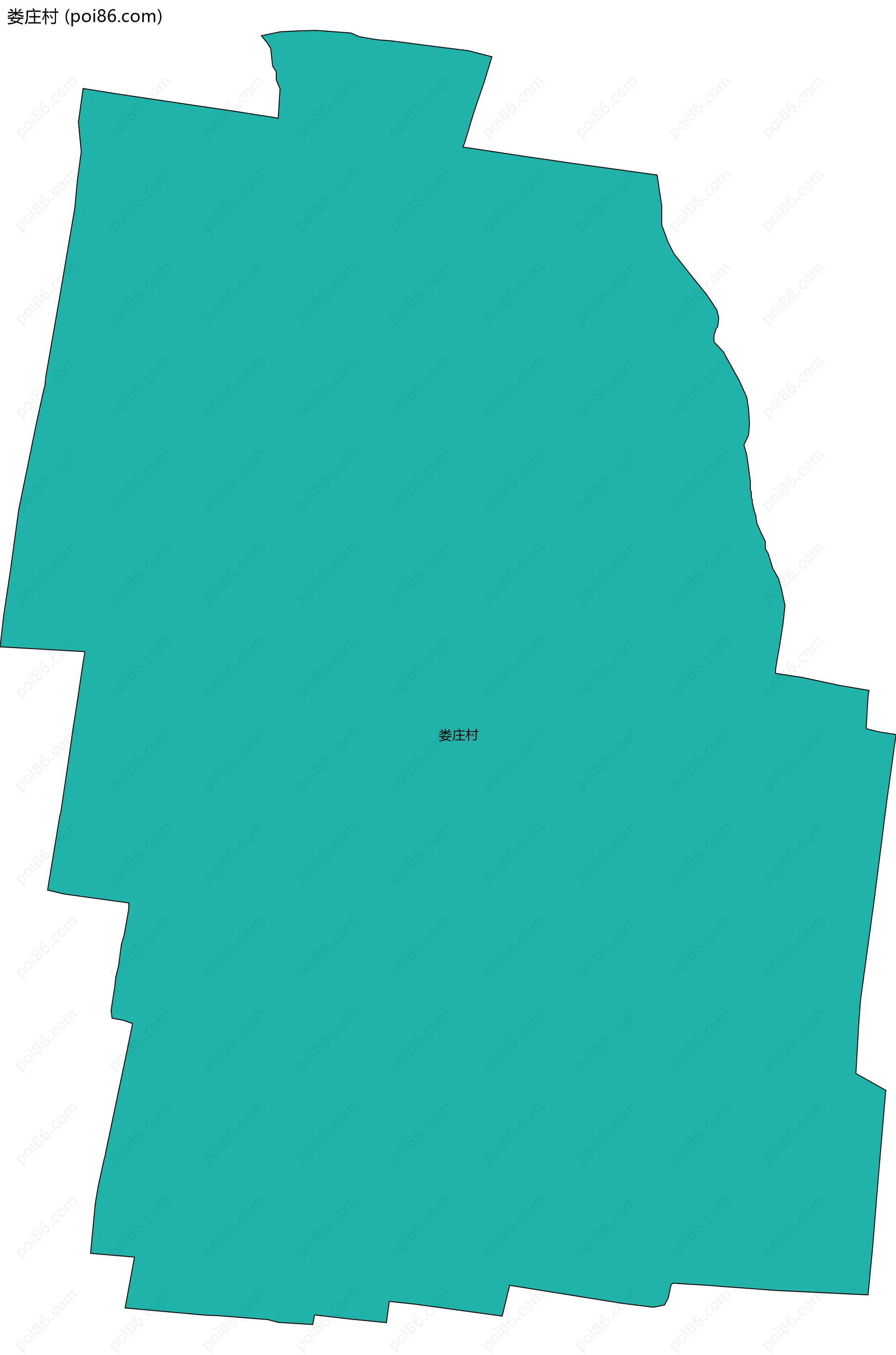 娄庄村边界地图