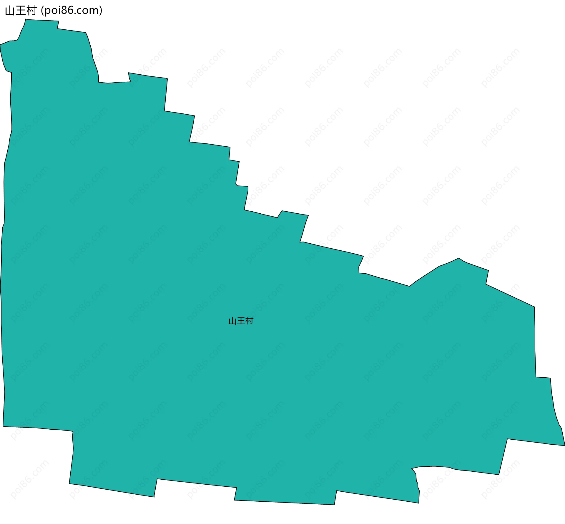 山王村边界地图