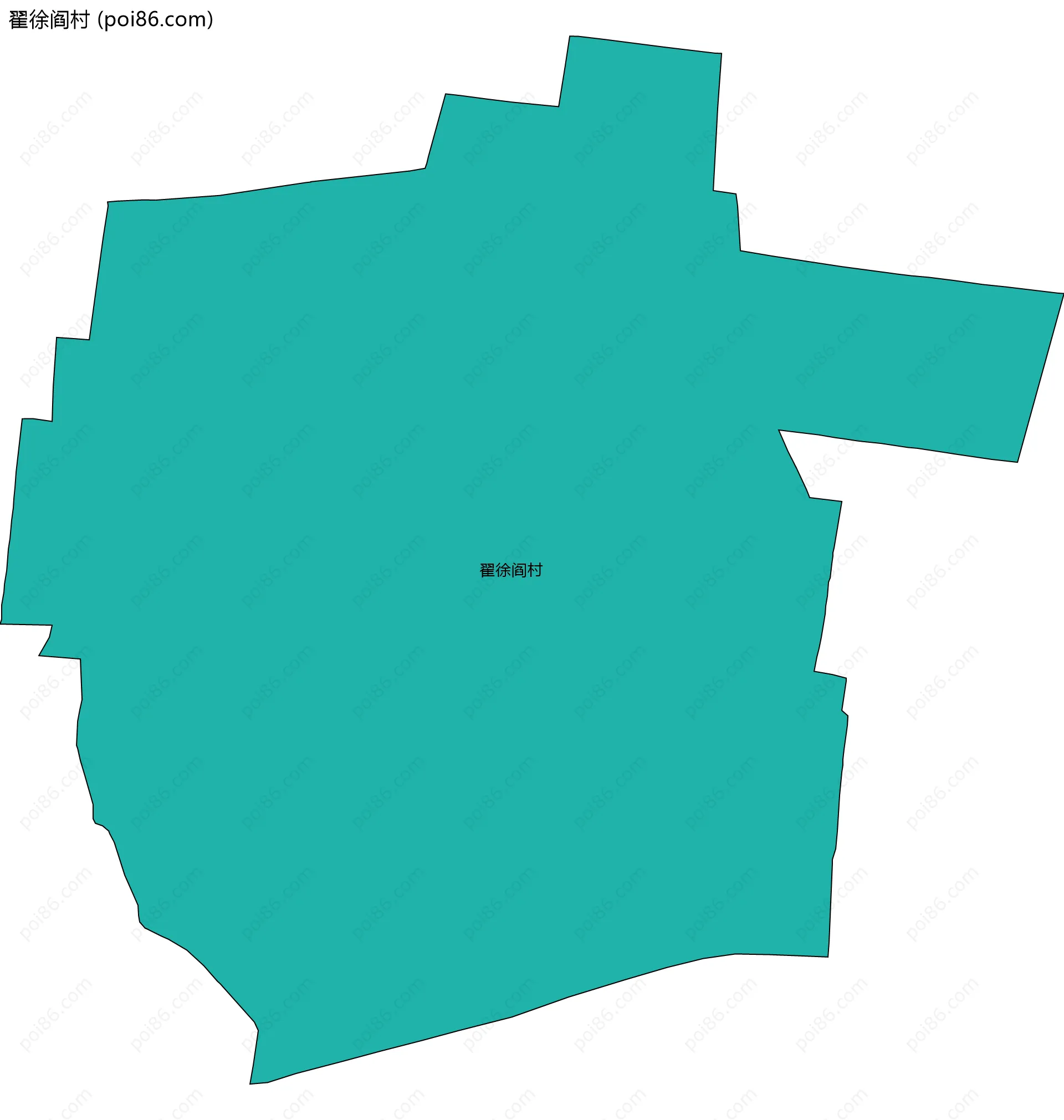 翟徐阎村边界地图