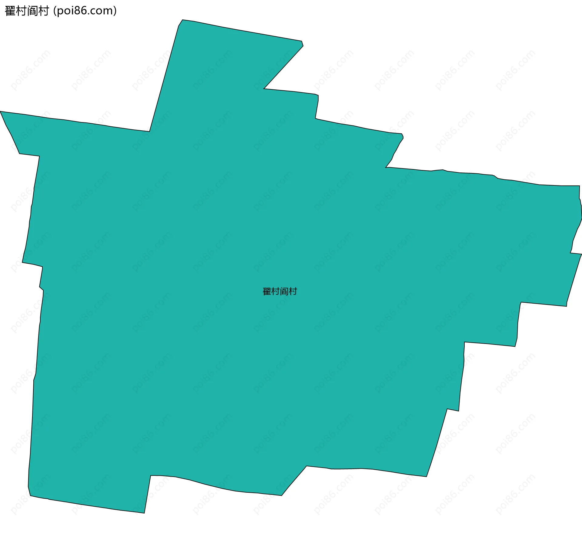 翟村阎村边界地图