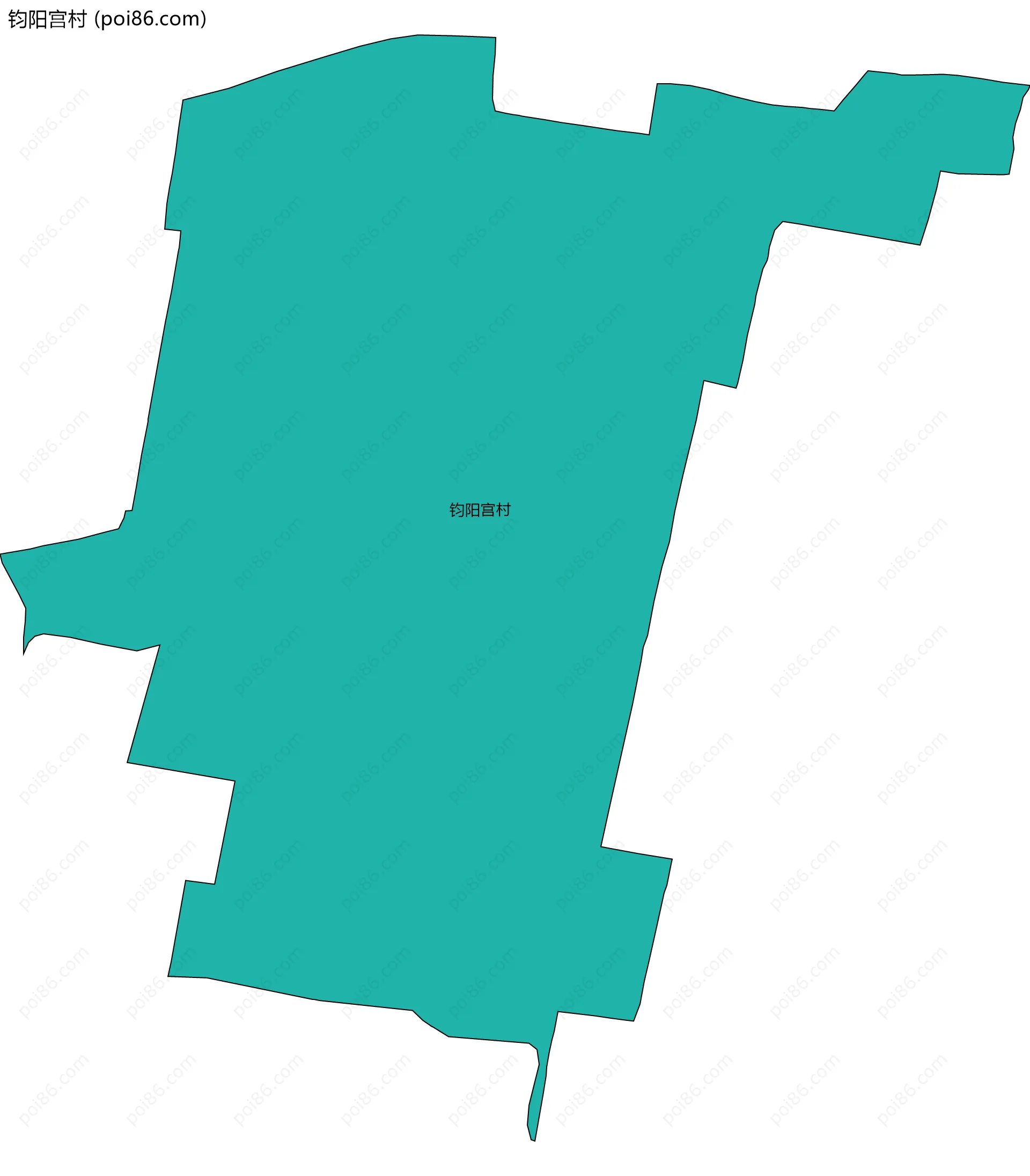 钧阳宫村边界地图