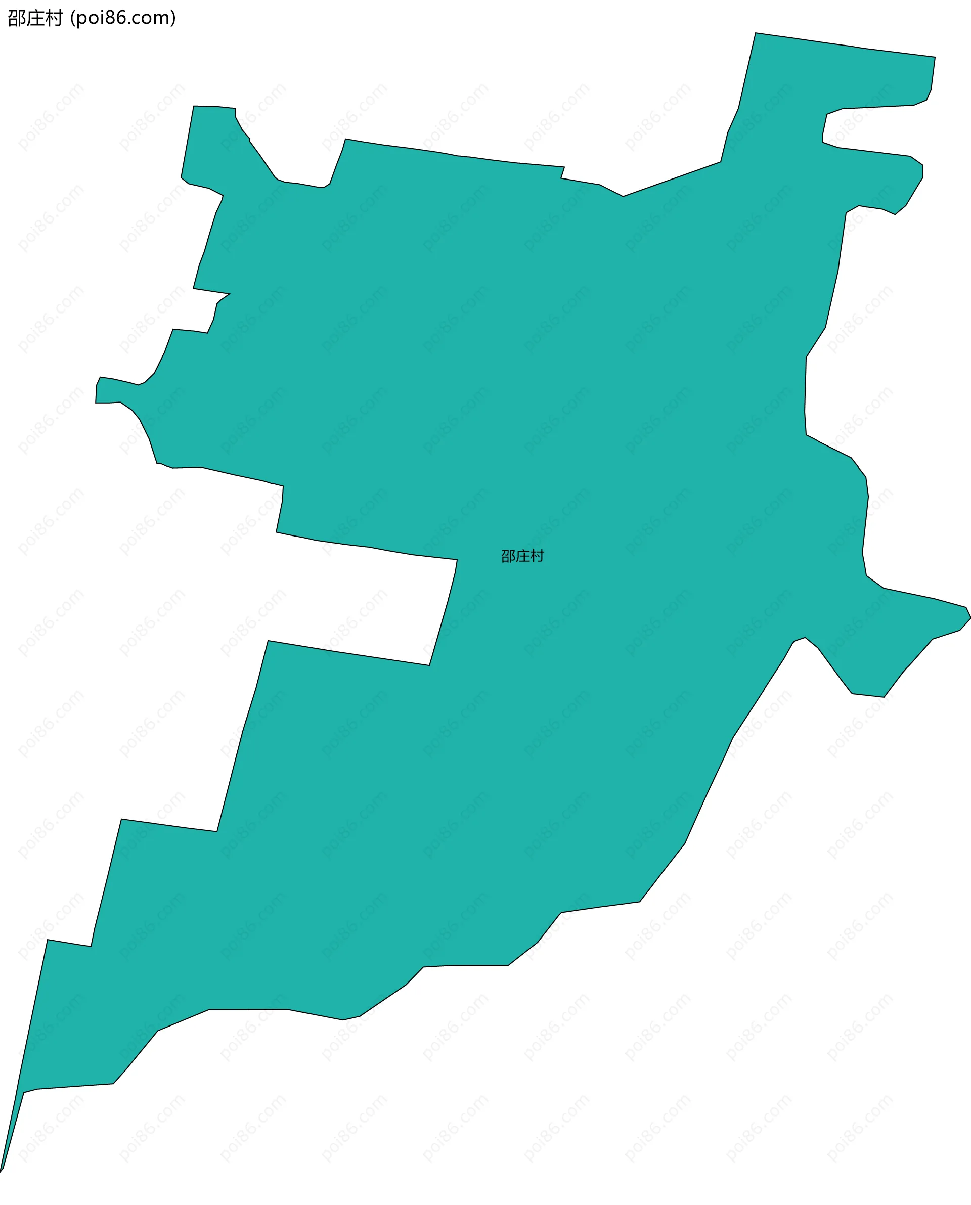 邵庄村边界地图