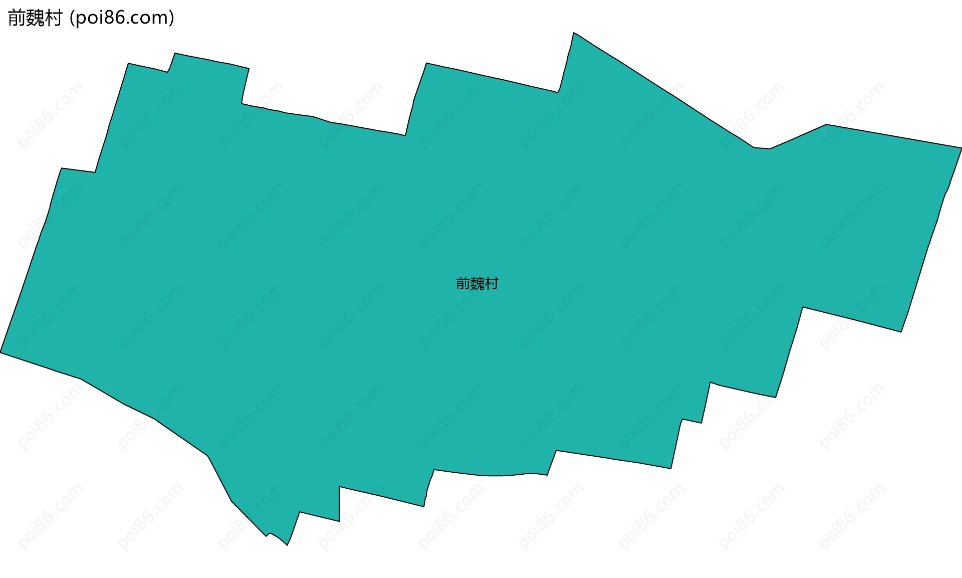 前魏村边界地图