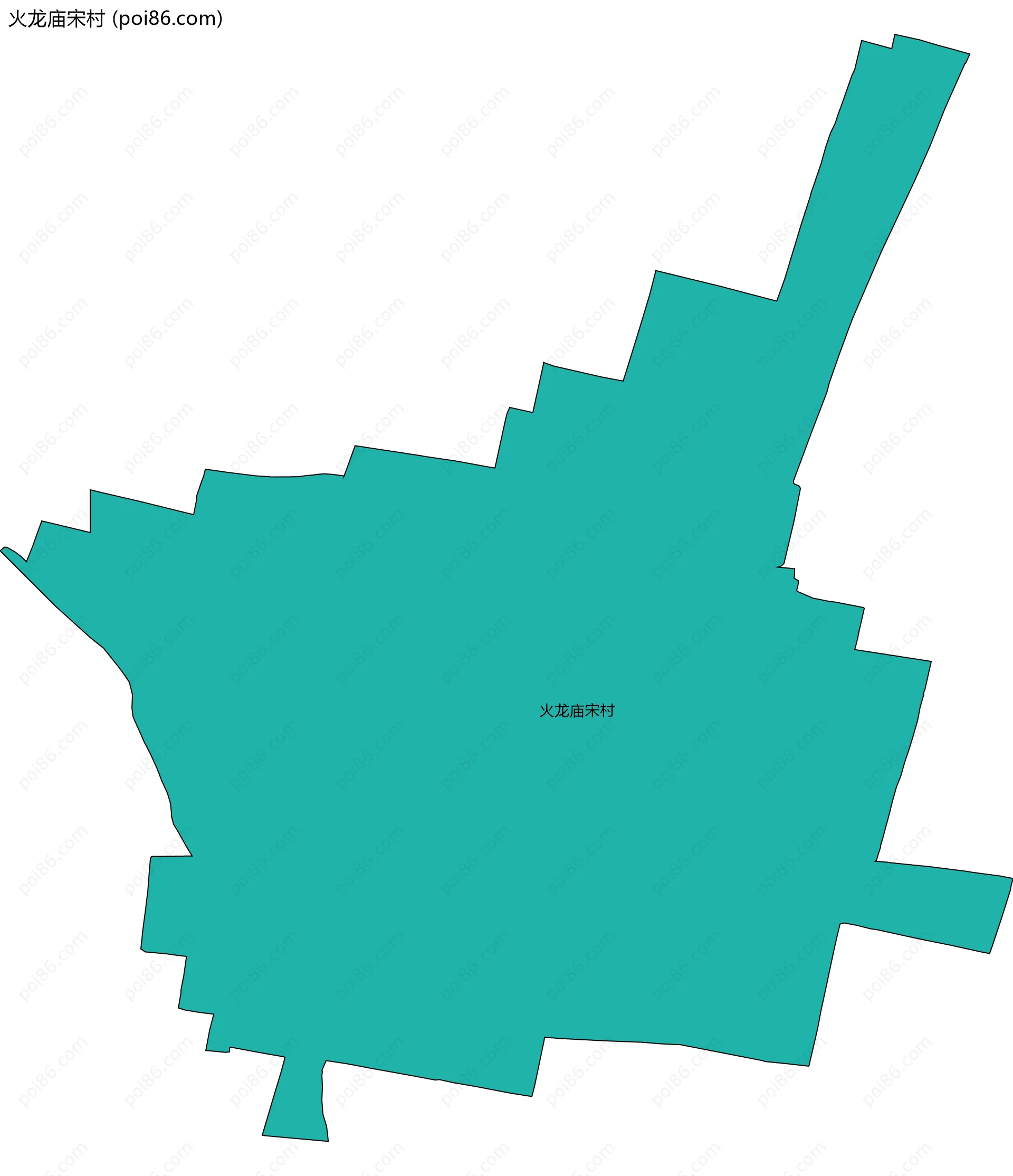 火龙庙宋村边界地图
