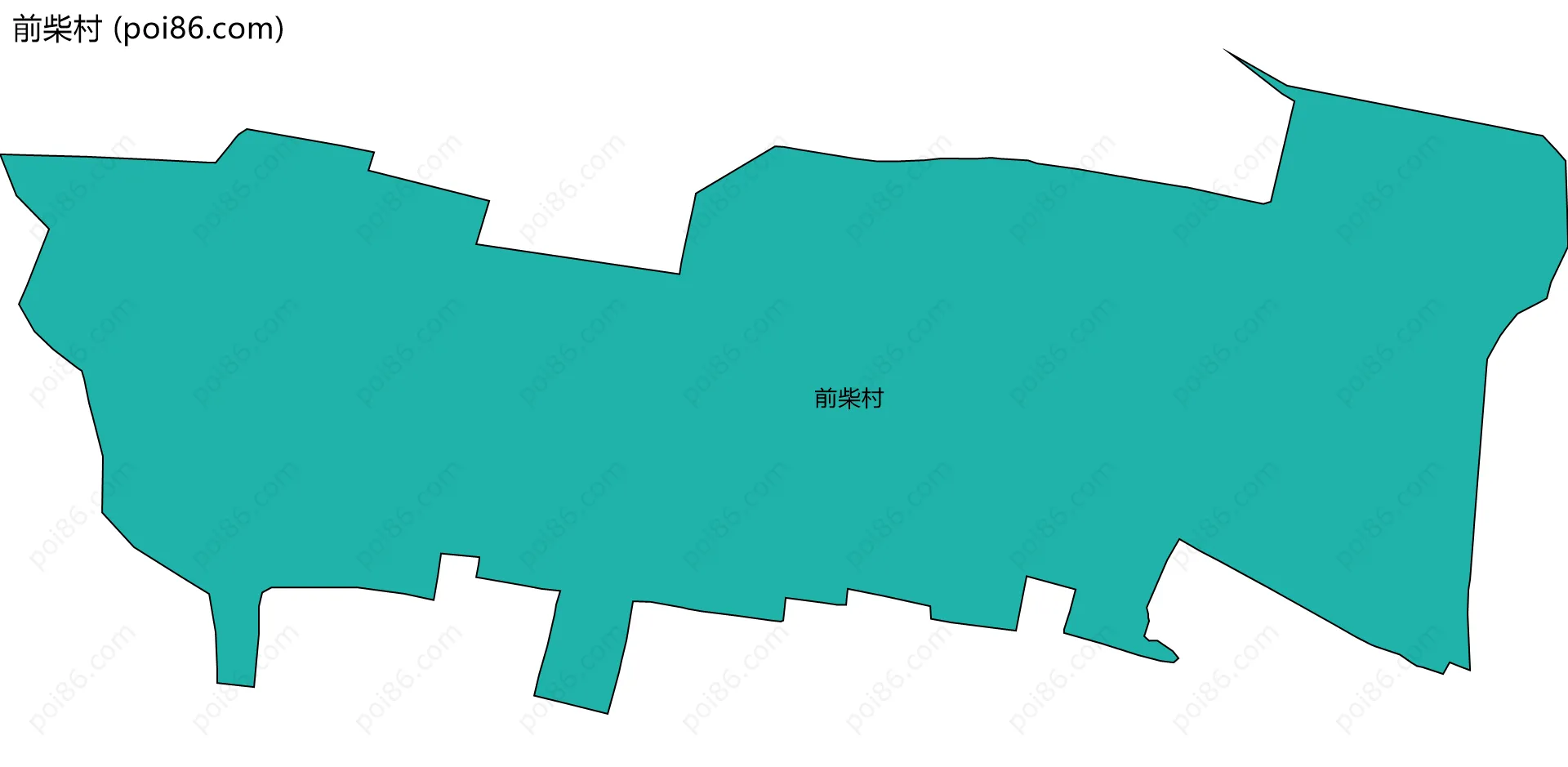 前柴村边界地图