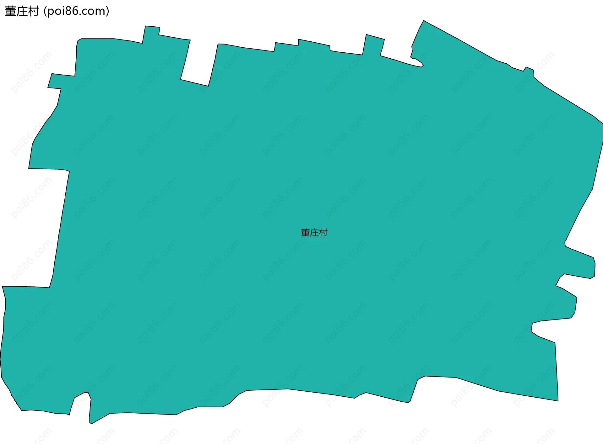董庄村边界地图