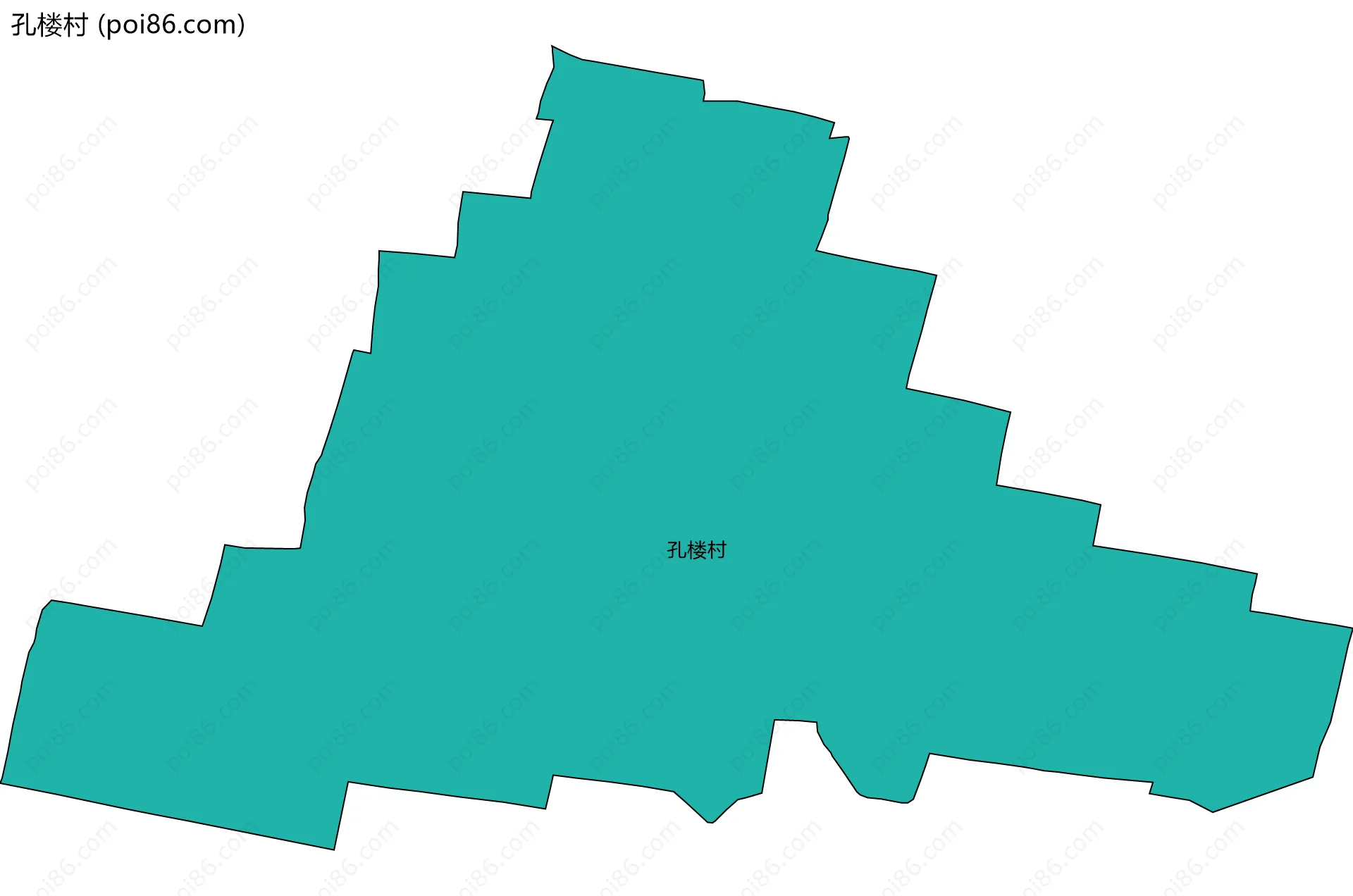 孔楼村边界地图