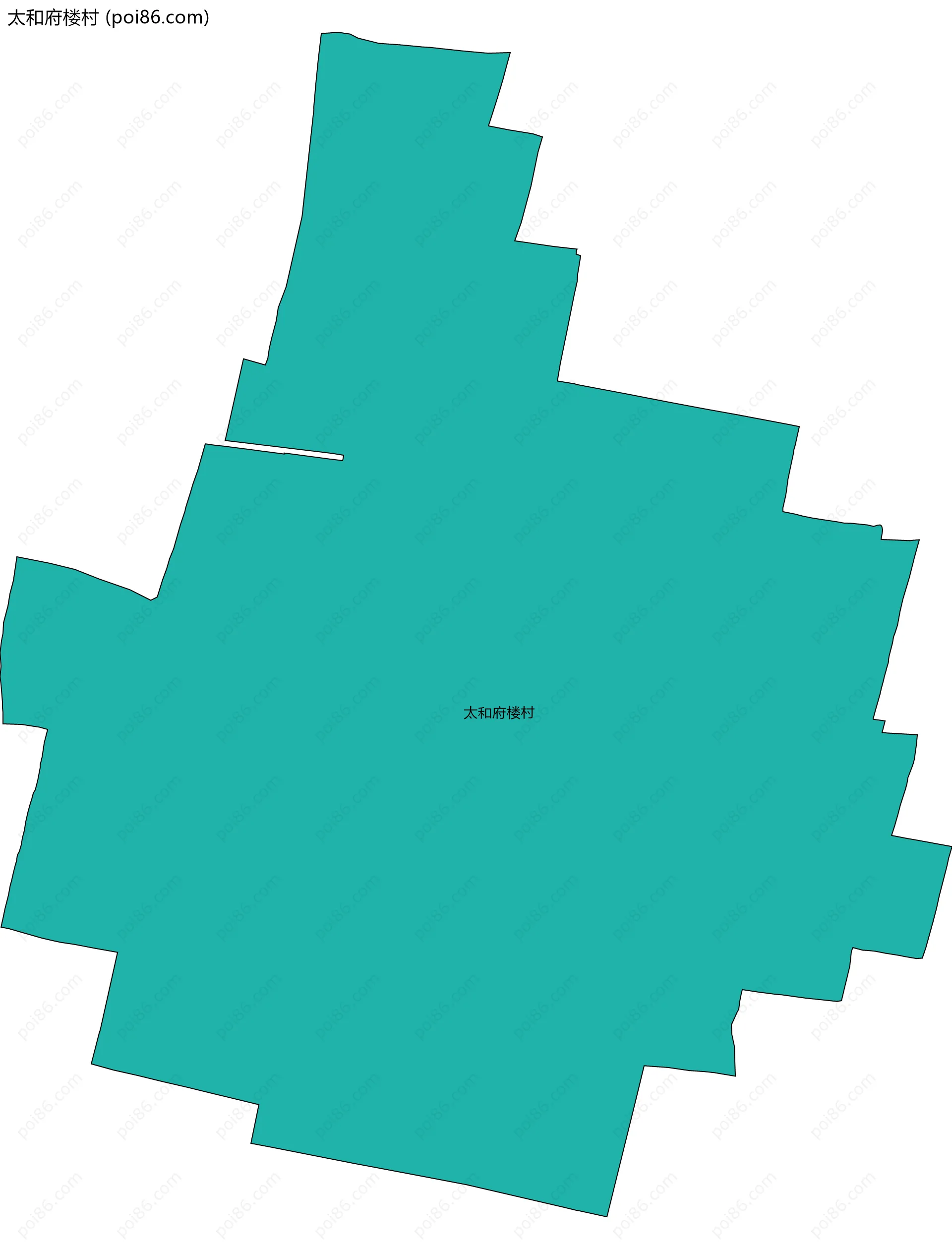 太和府楼村边界地图