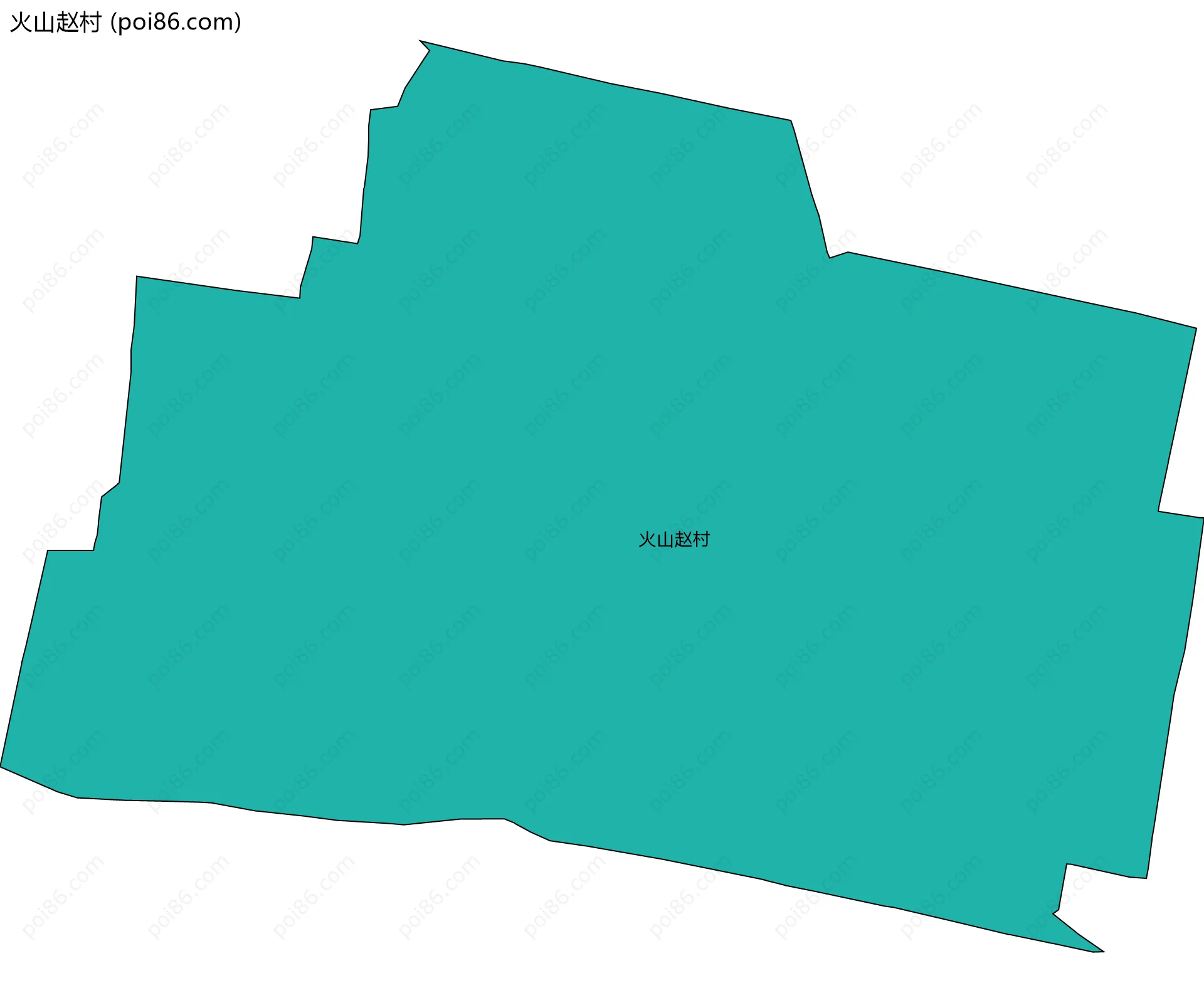 火山赵村边界地图