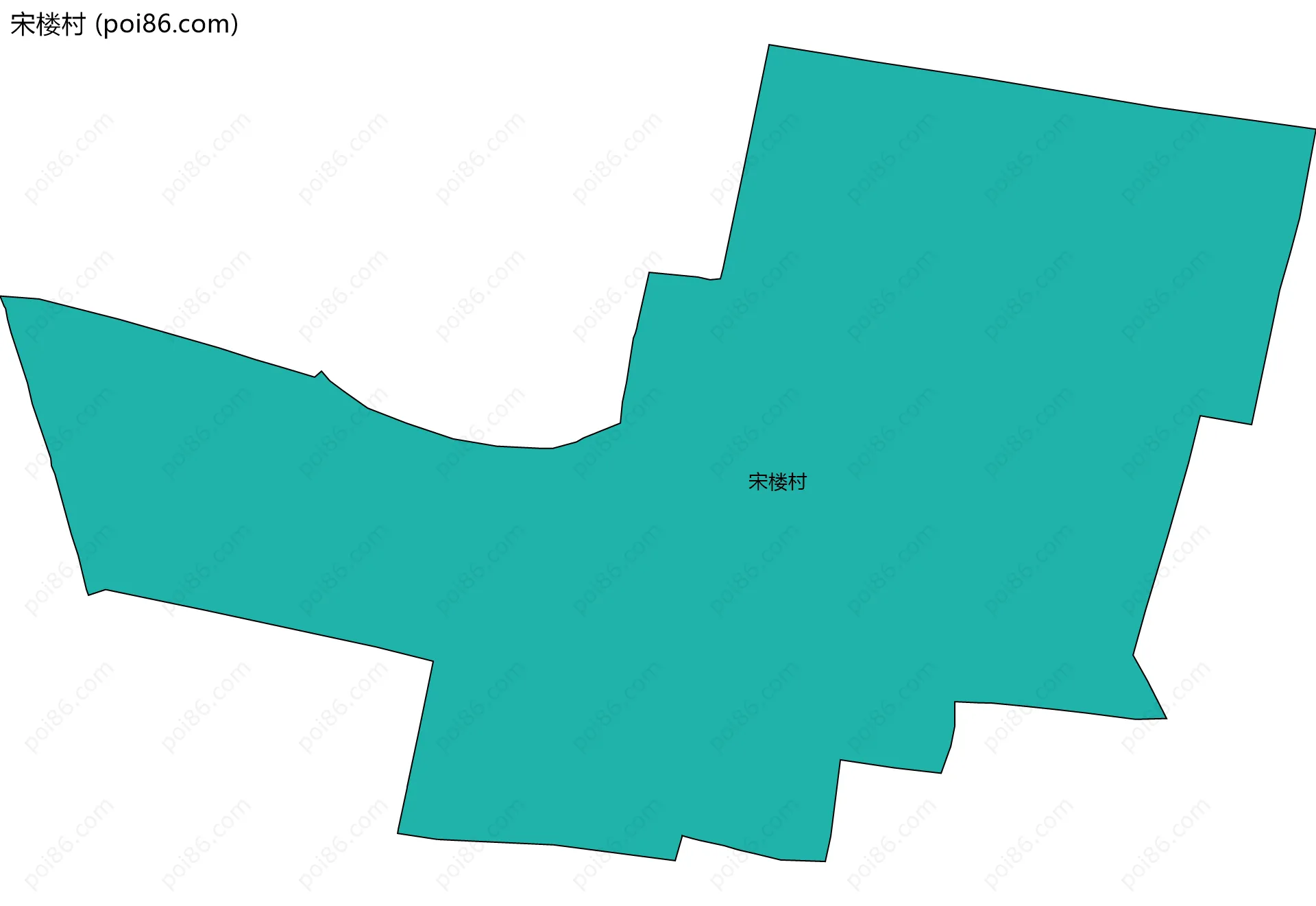 宋楼村边界地图