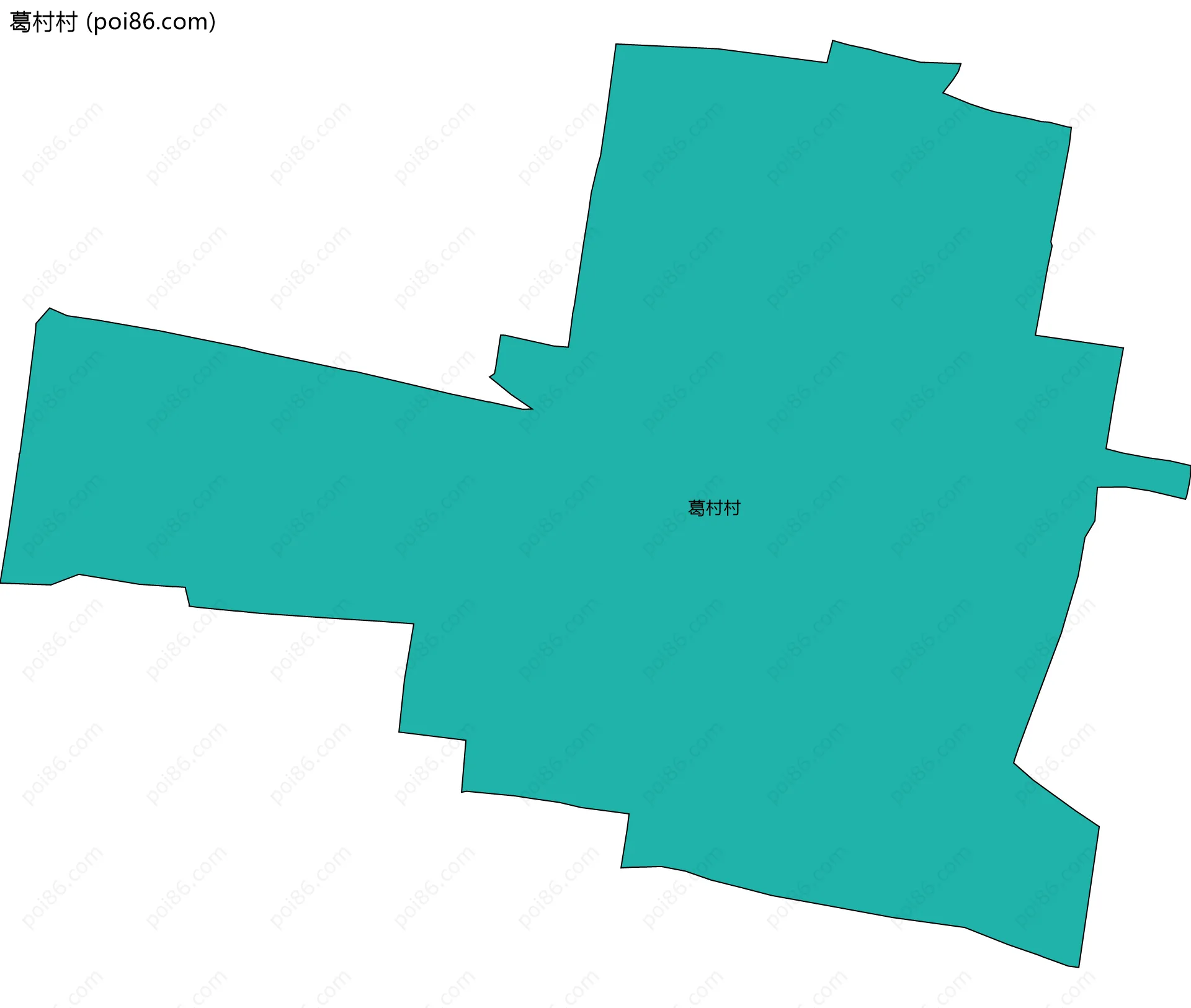 葛村村边界地图