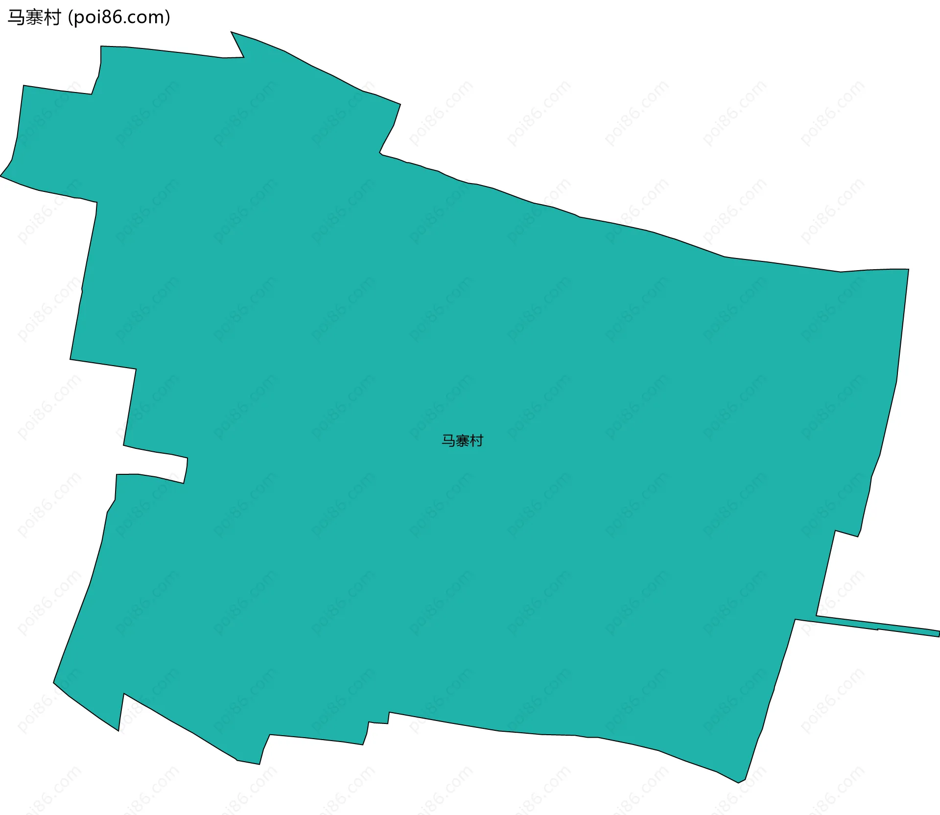 马寨村边界地图
