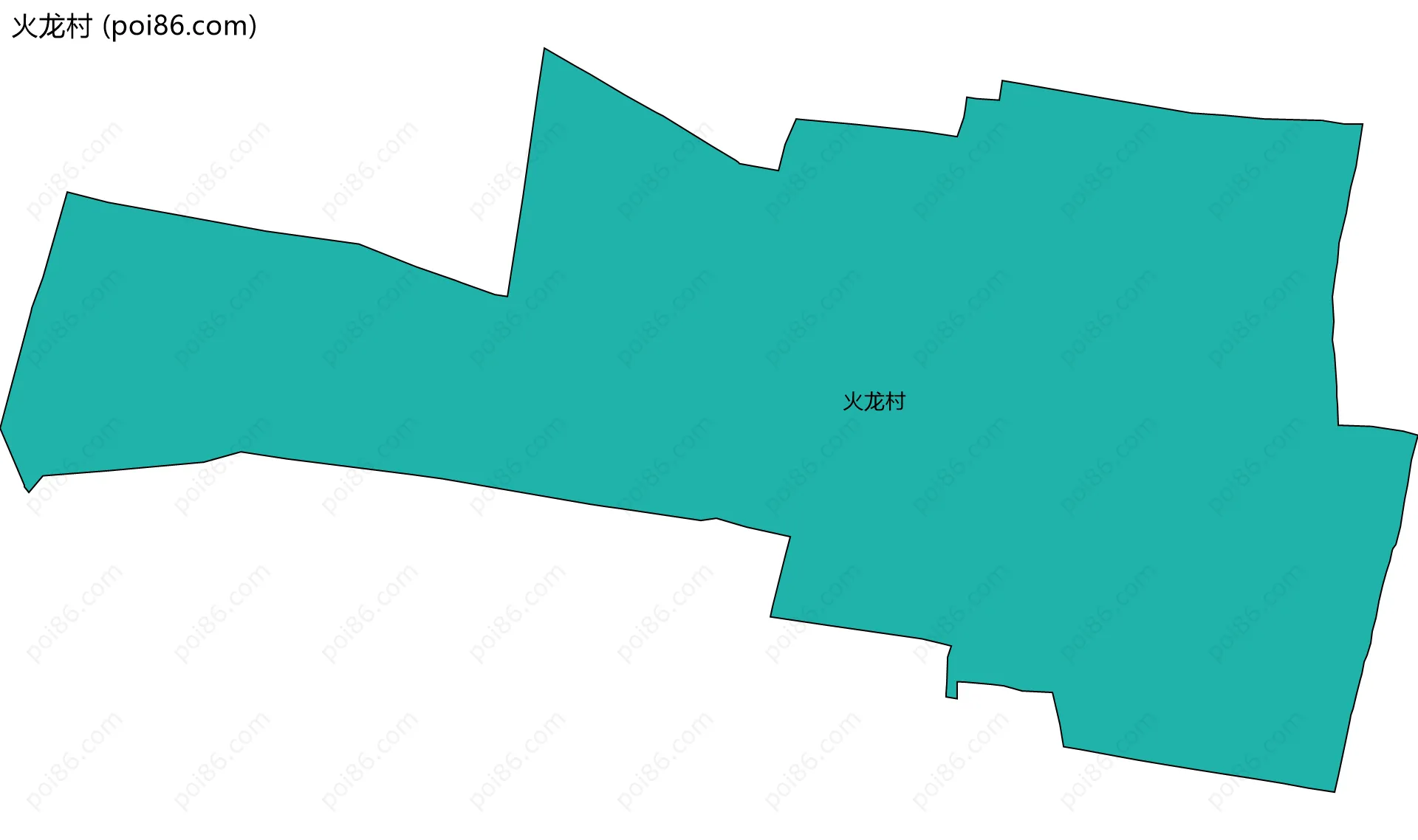 火龙村边界地图