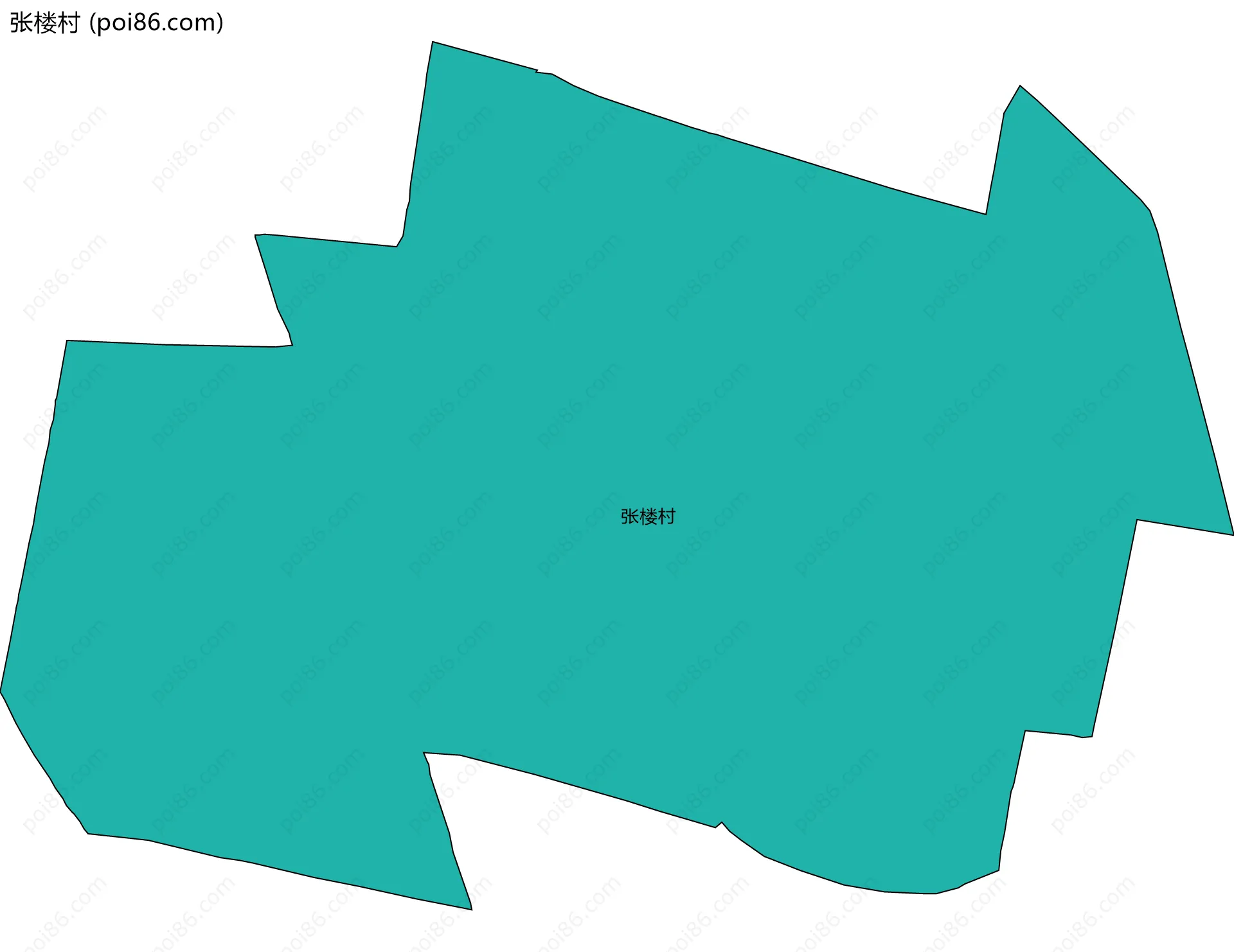 张楼村边界地图