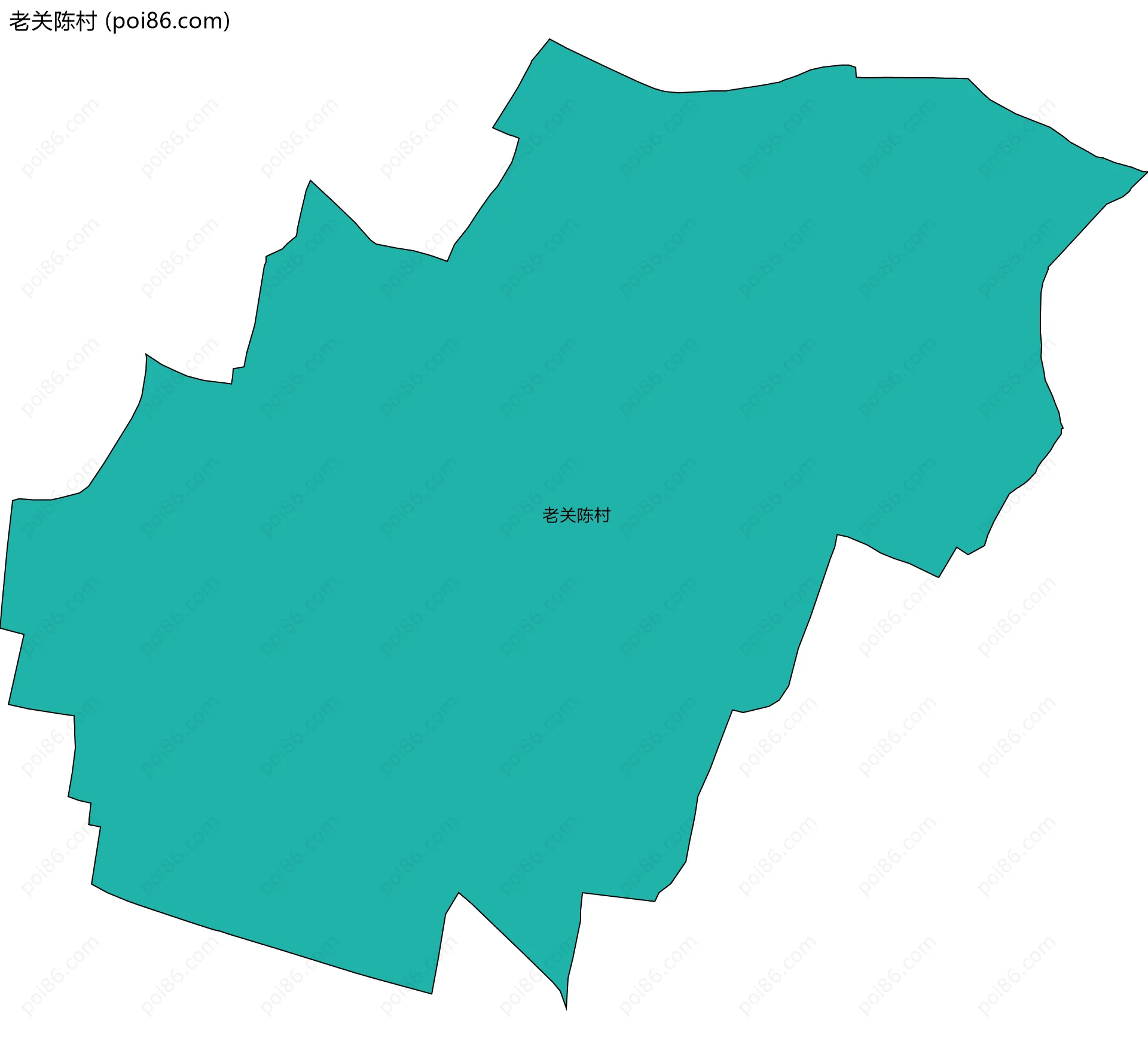 老关陈村边界地图
