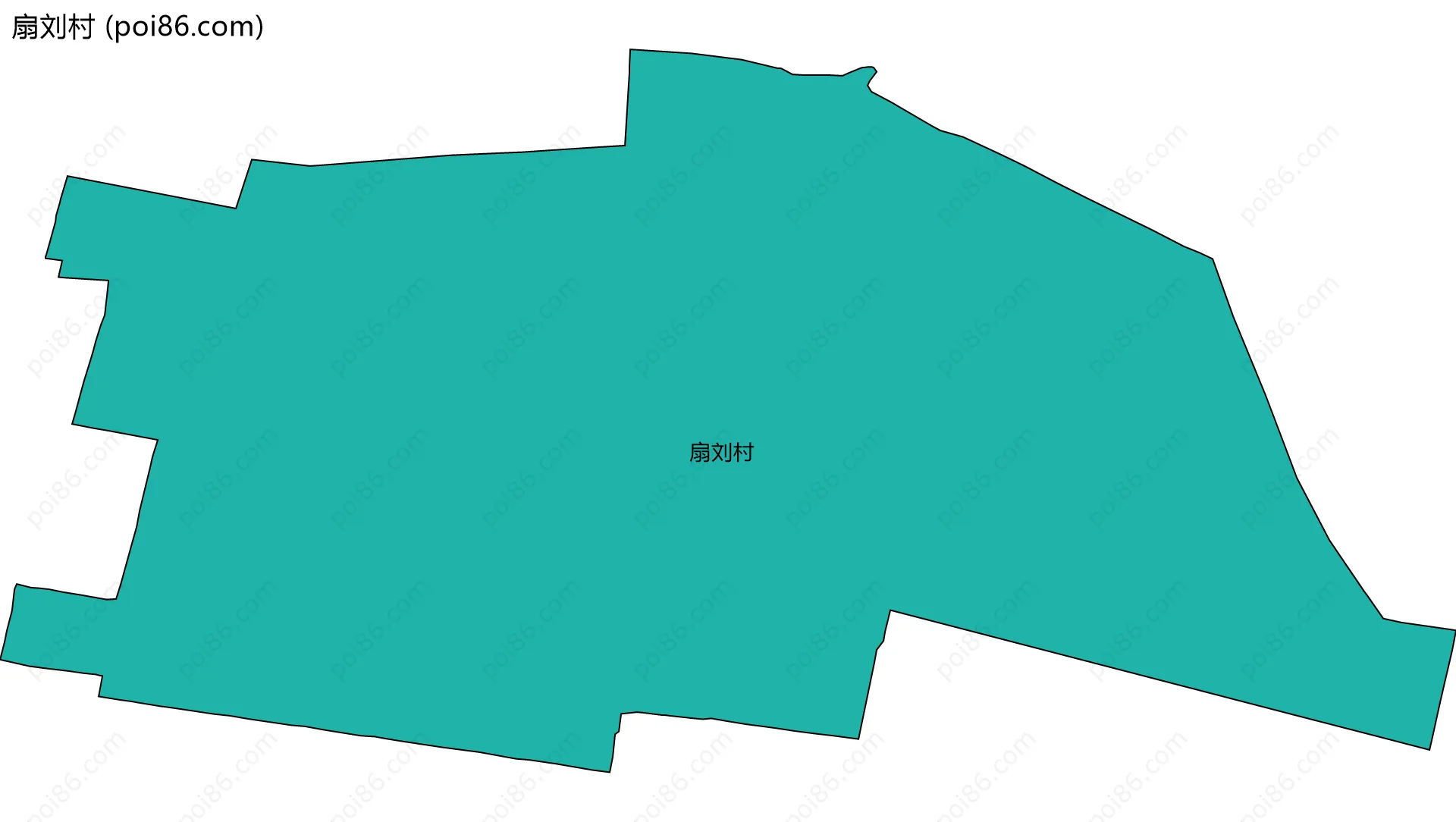 扇刘村边界地图