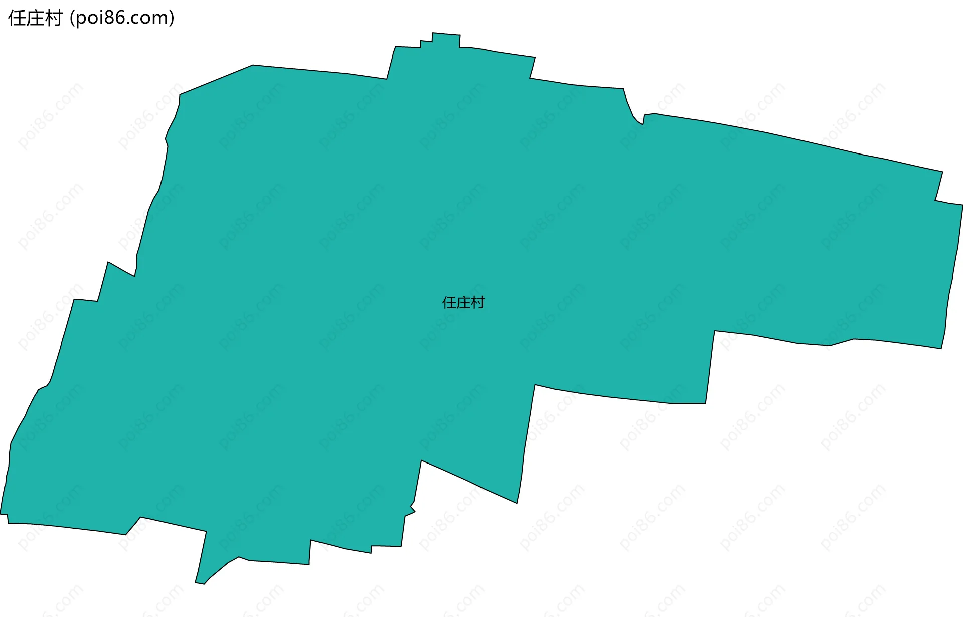 任庄村边界地图