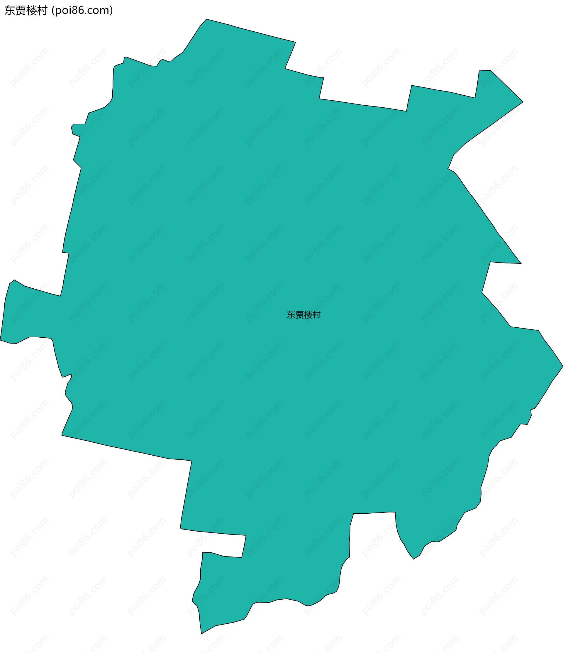 东贾楼村边界地图