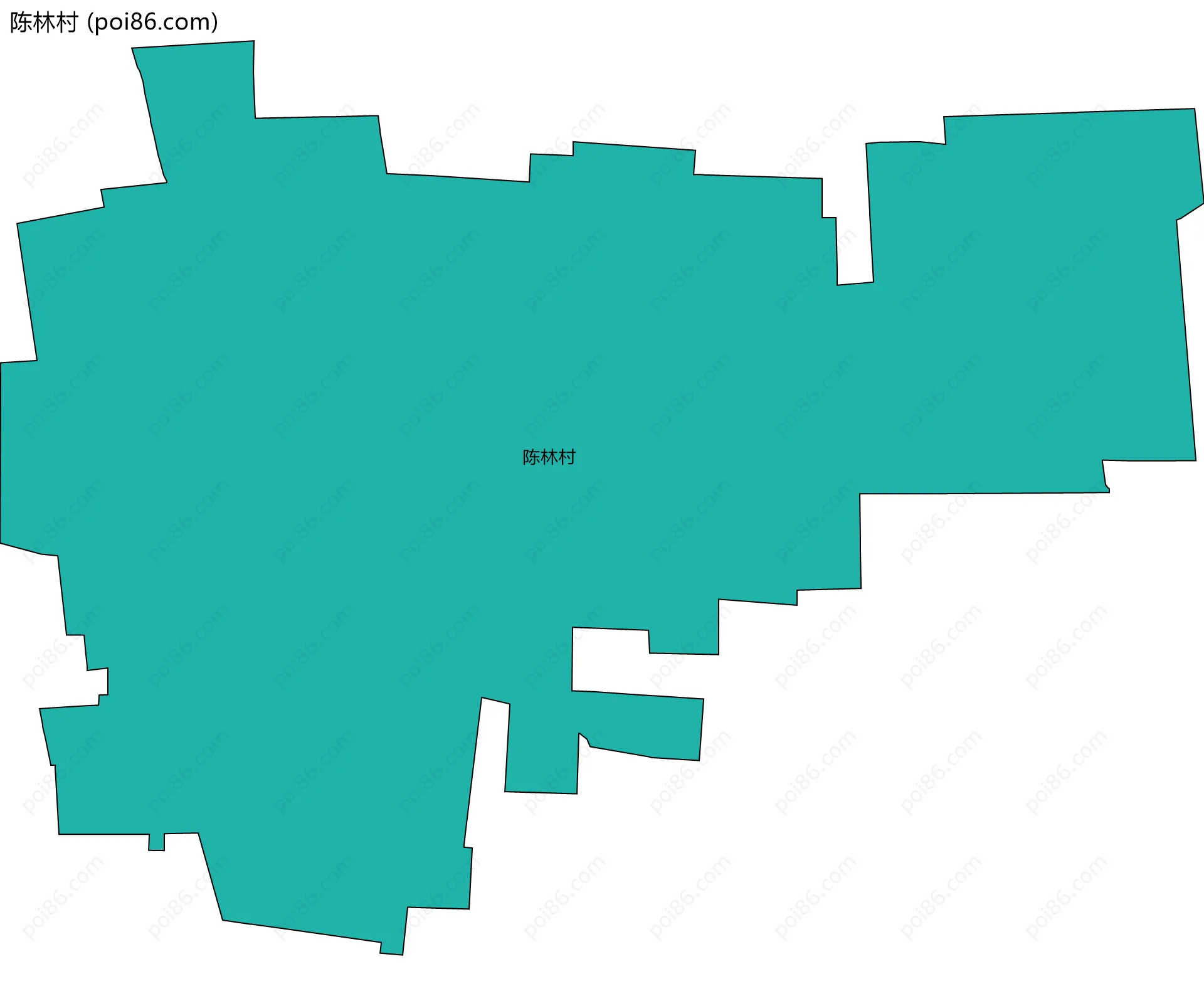 陈林村边界地图
