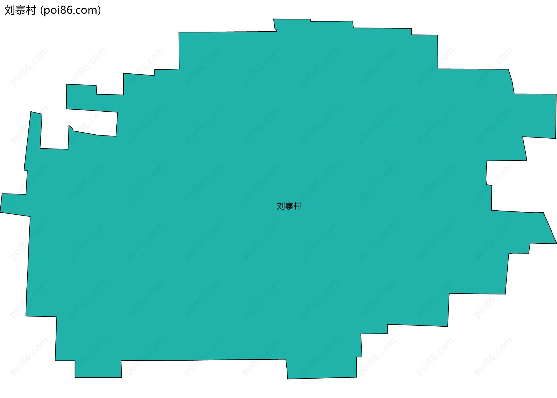 刘寨村边界地图