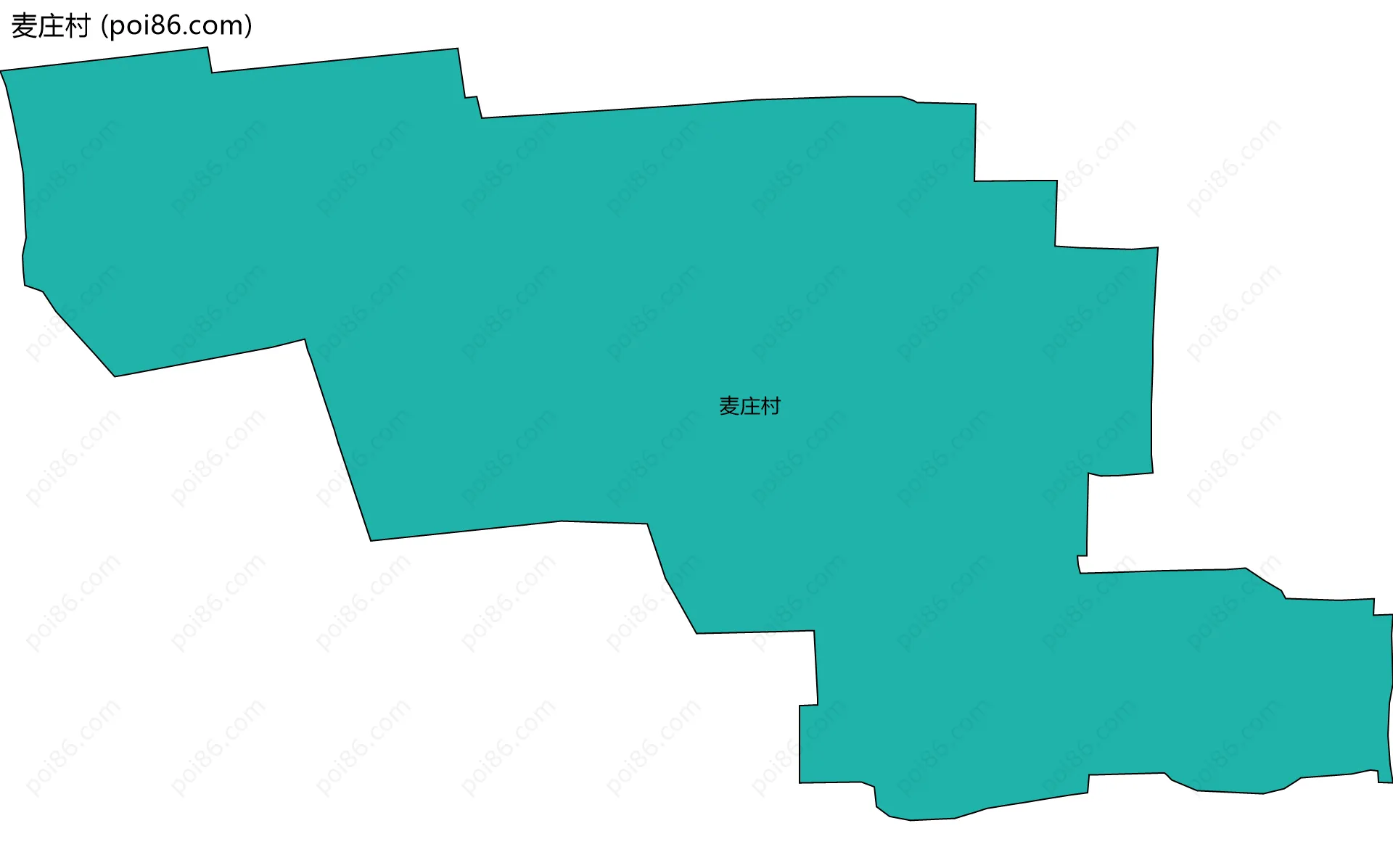 麦庄村边界地图