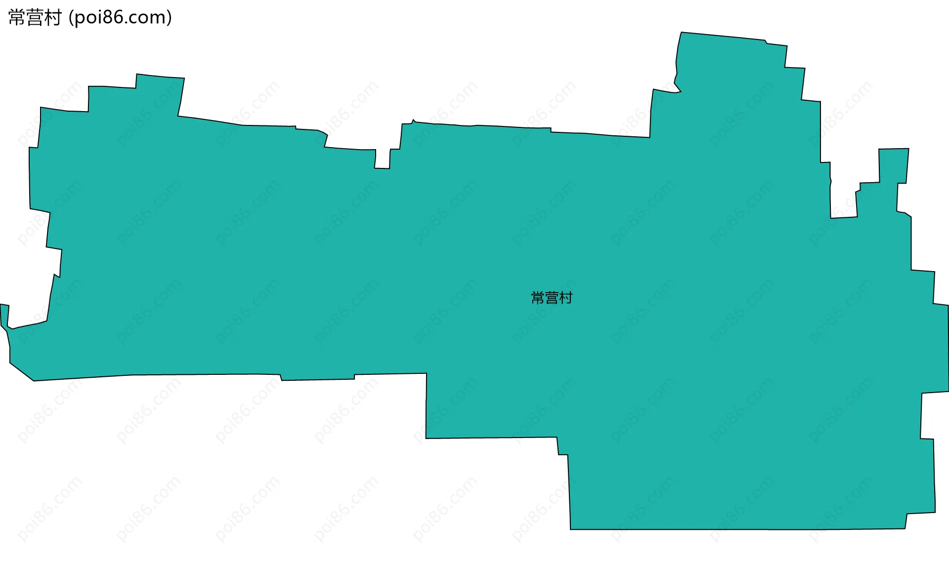 常营村边界地图