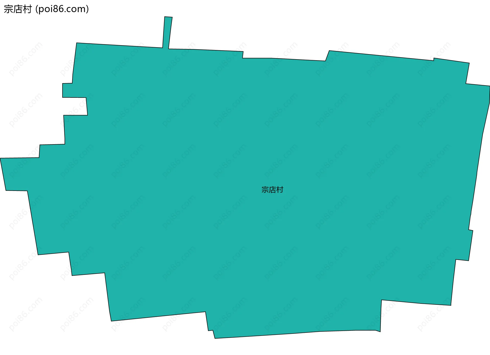 宗店村边界地图