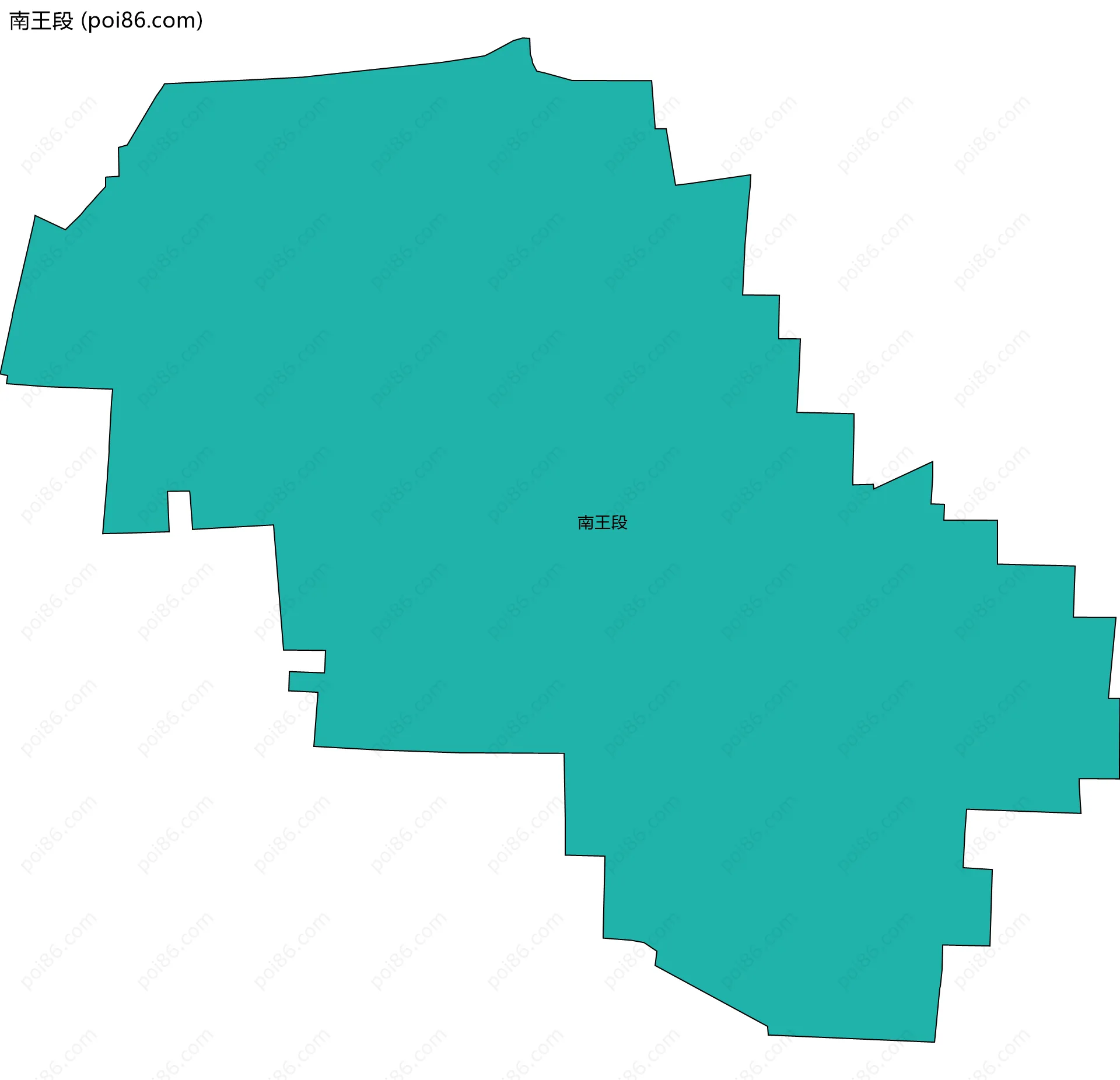 南王段边界地图