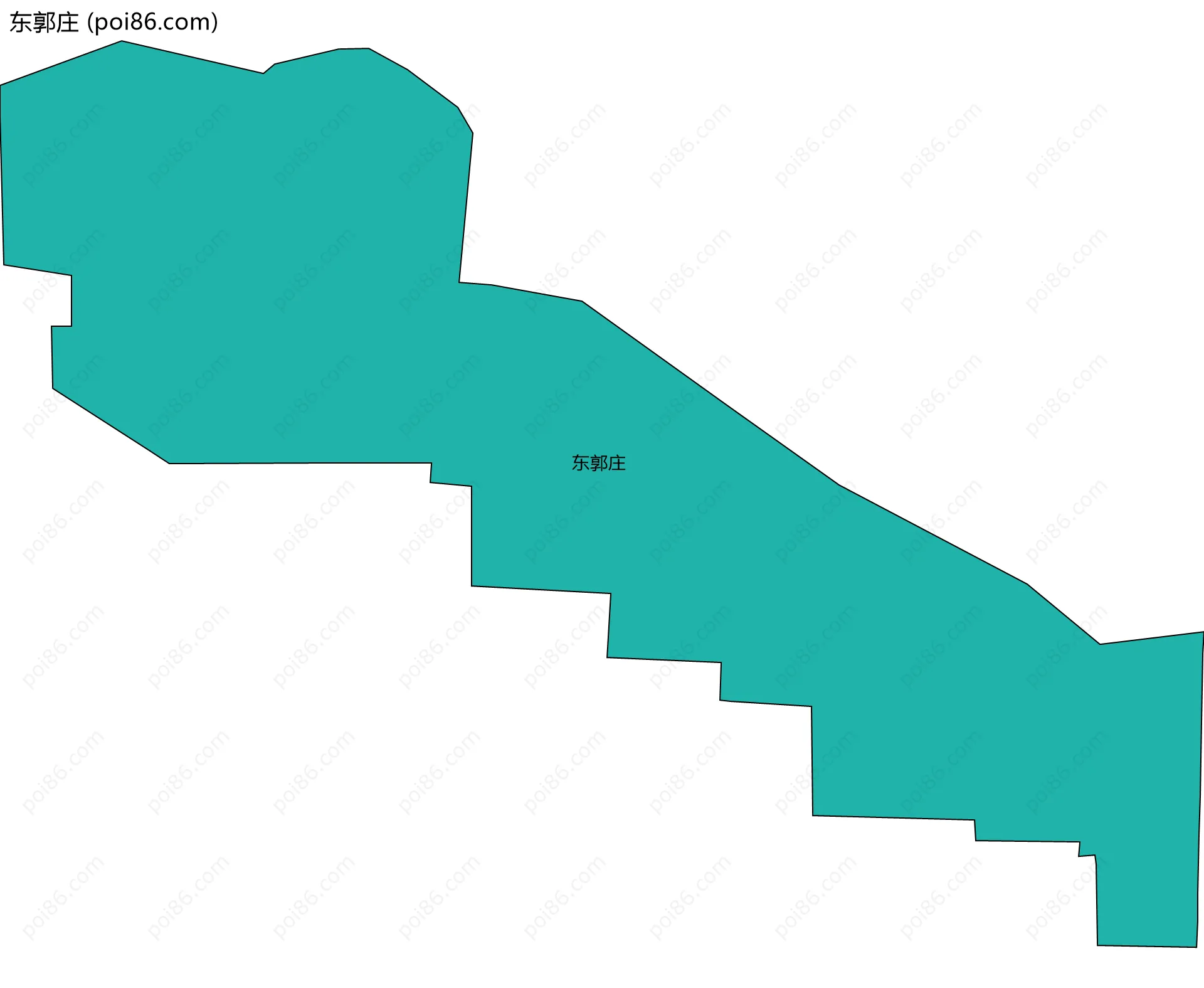 东郭庄边界地图