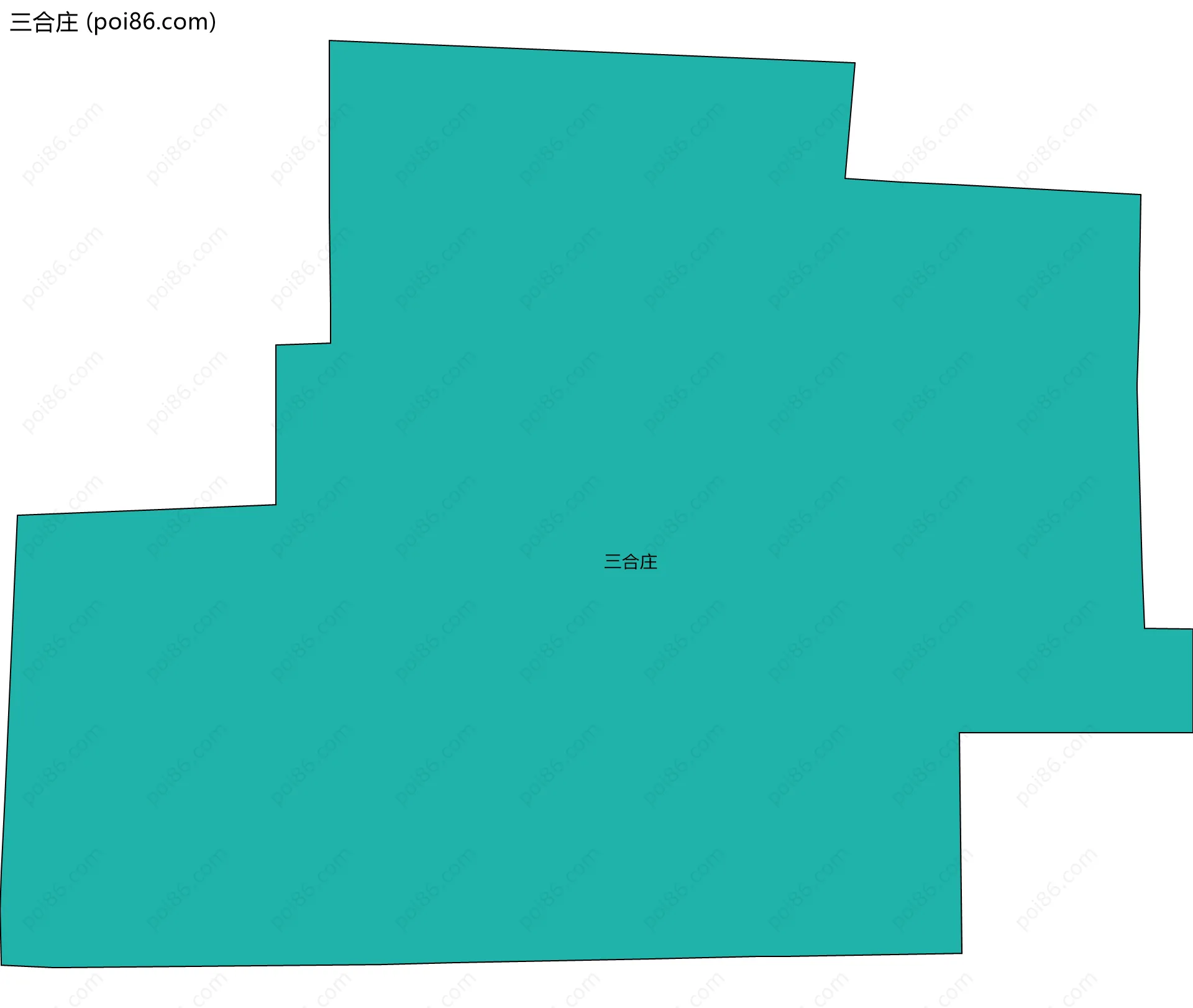 三合庄边界地图