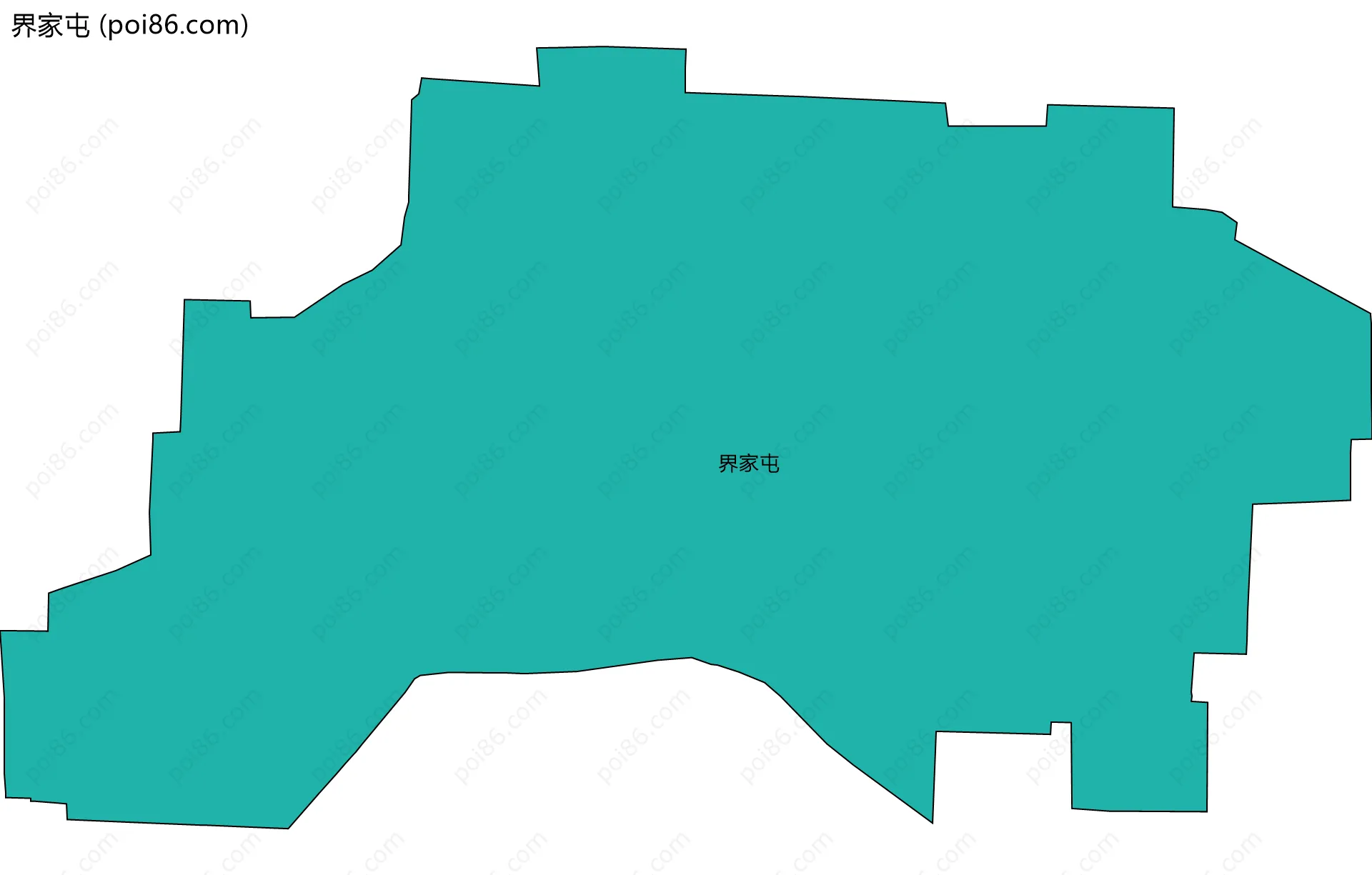 界家屯边界地图