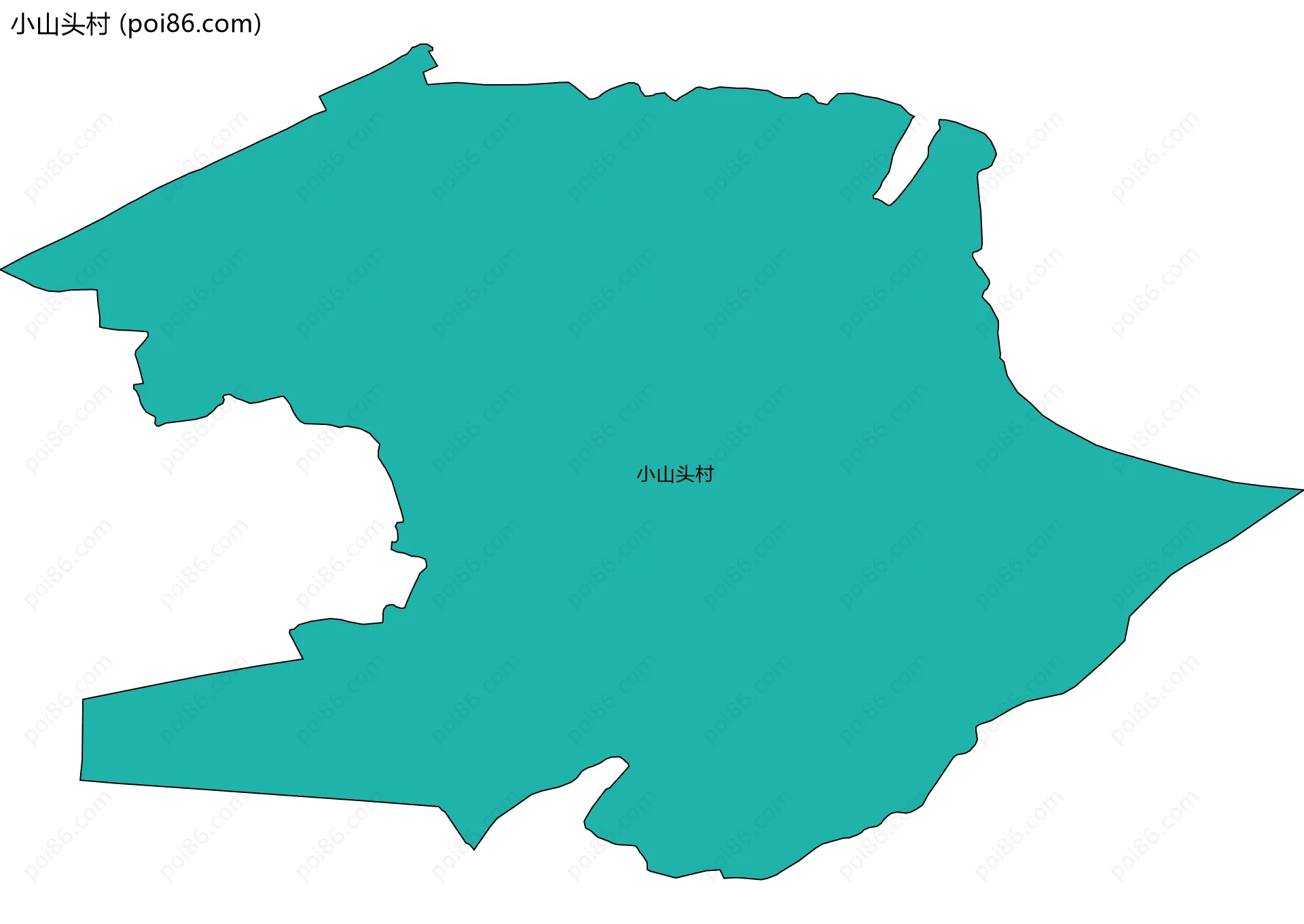 小山头村边界地图