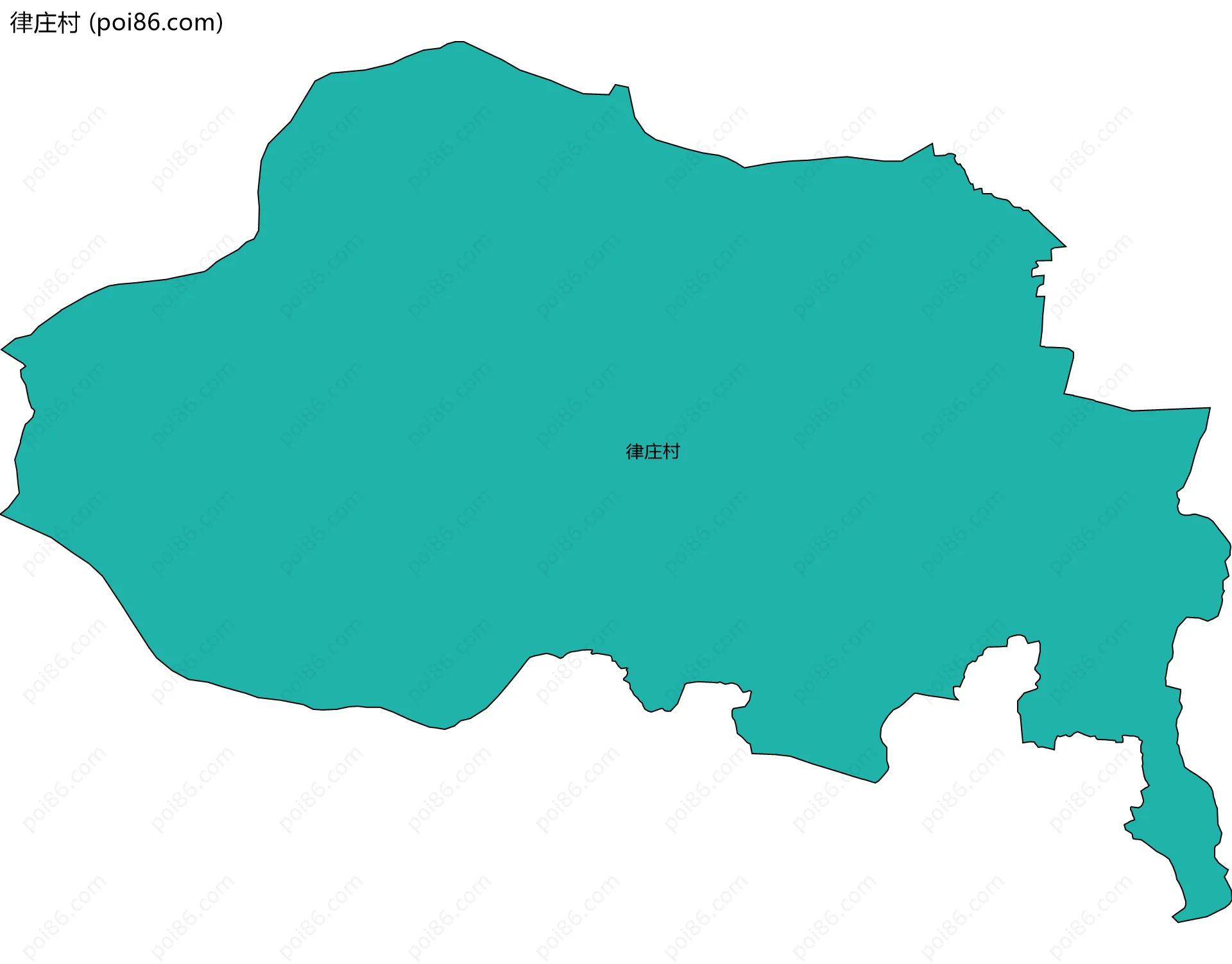 律庄村边界地图