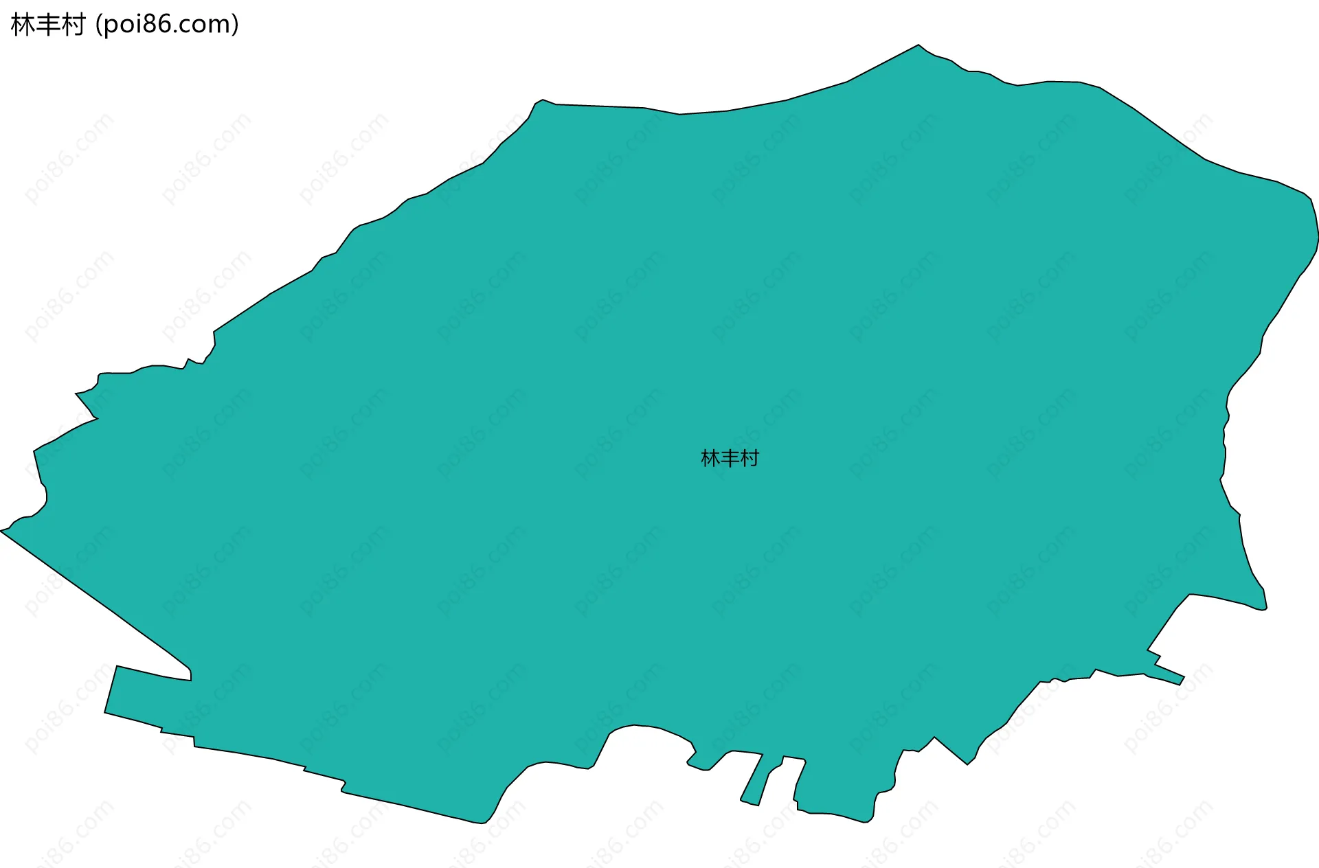 林丰村边界地图