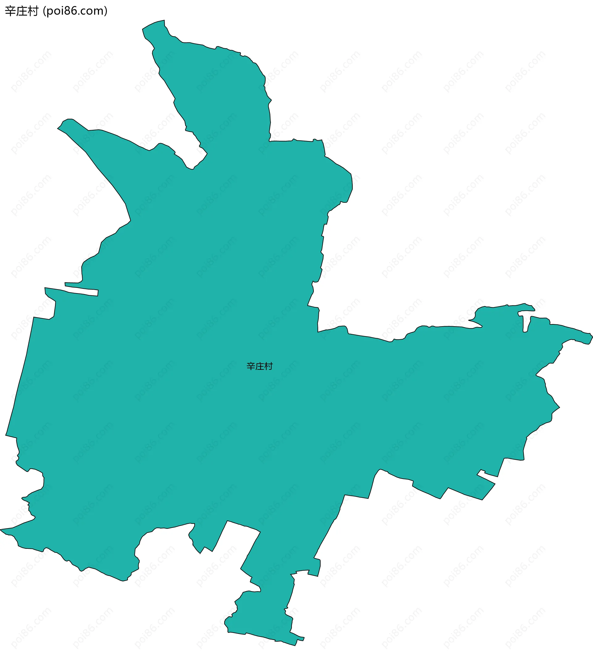 辛庄村边界地图