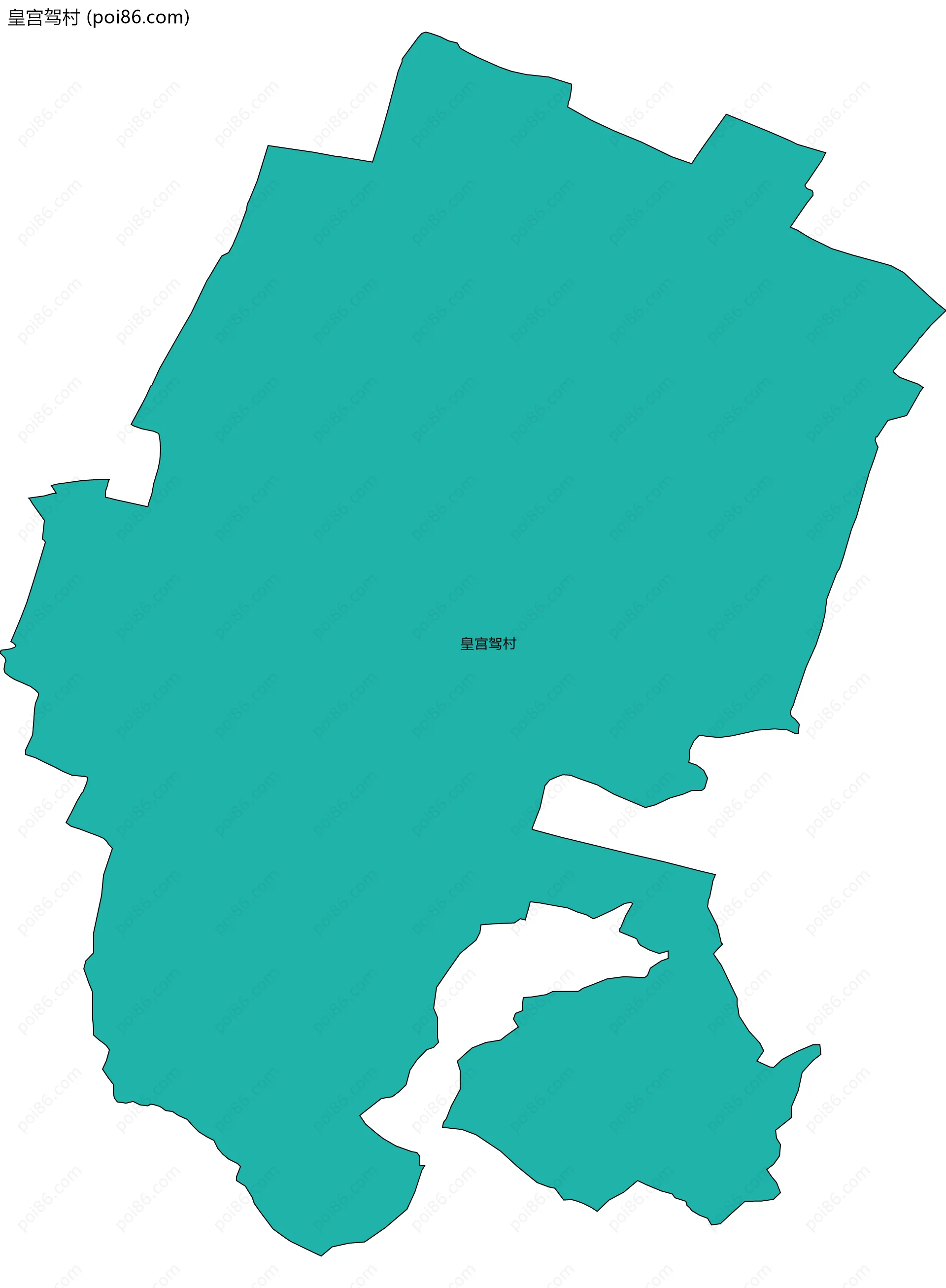 皇宫驾村边界地图