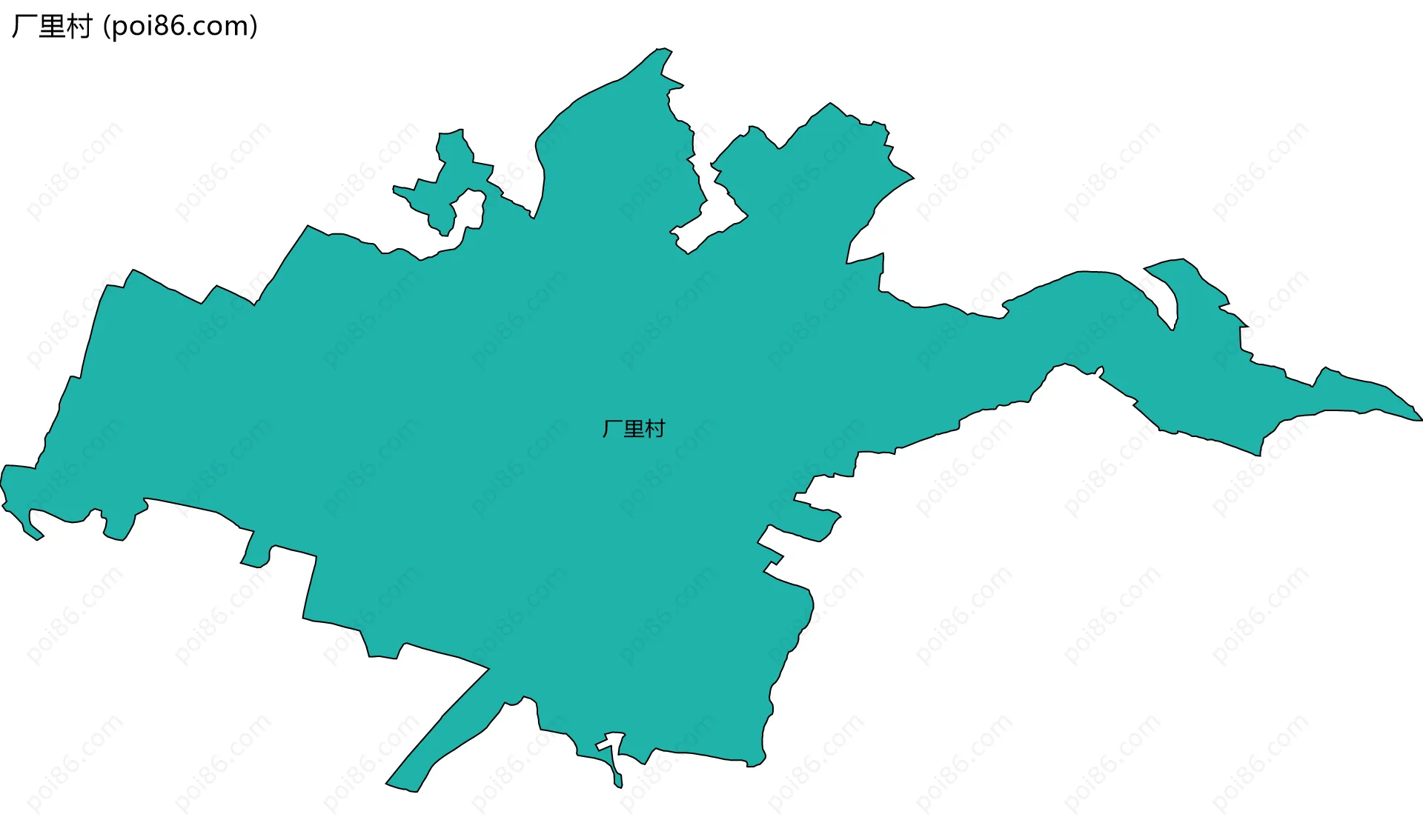 厂里村边界地图