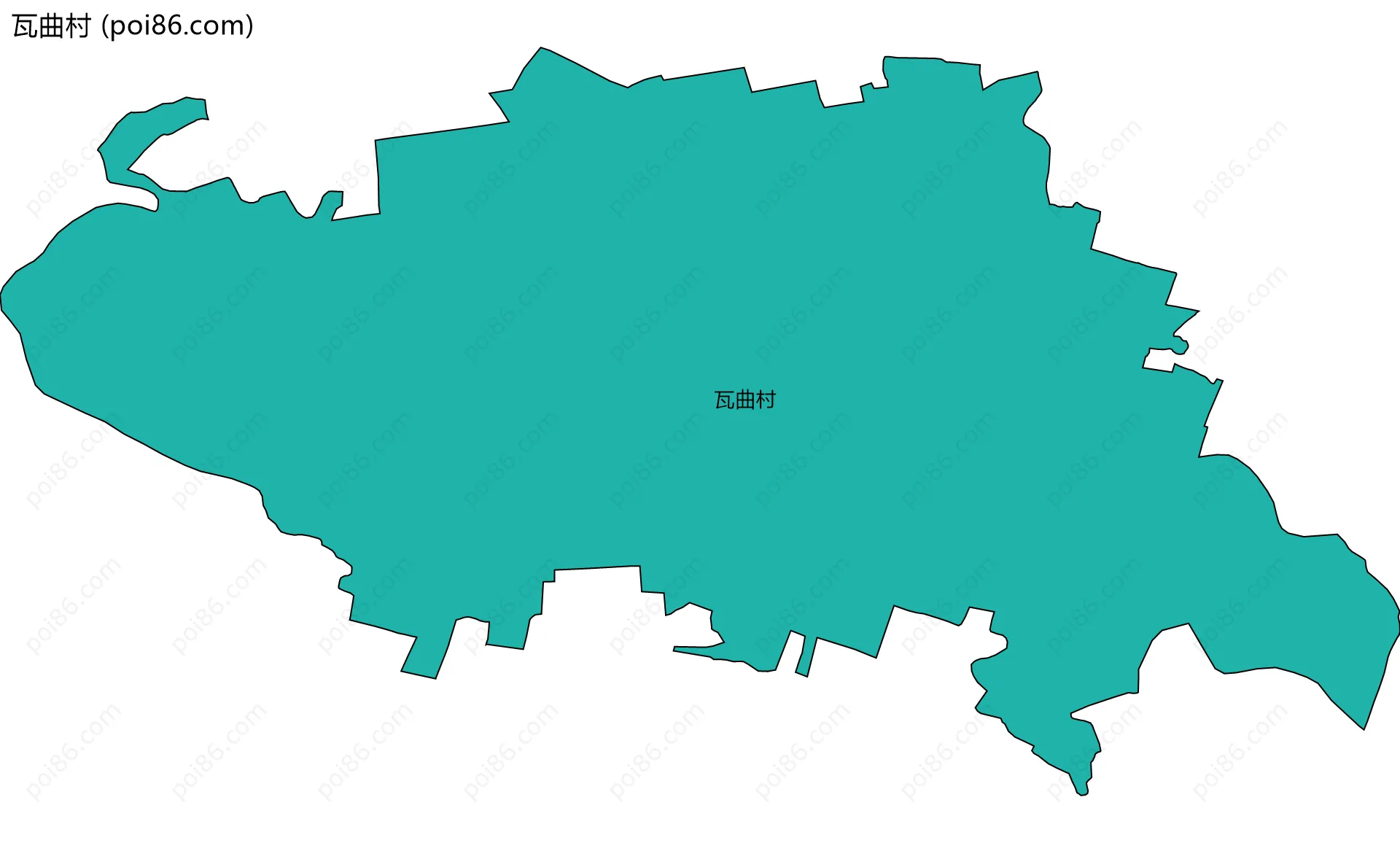 瓦曲村边界地图