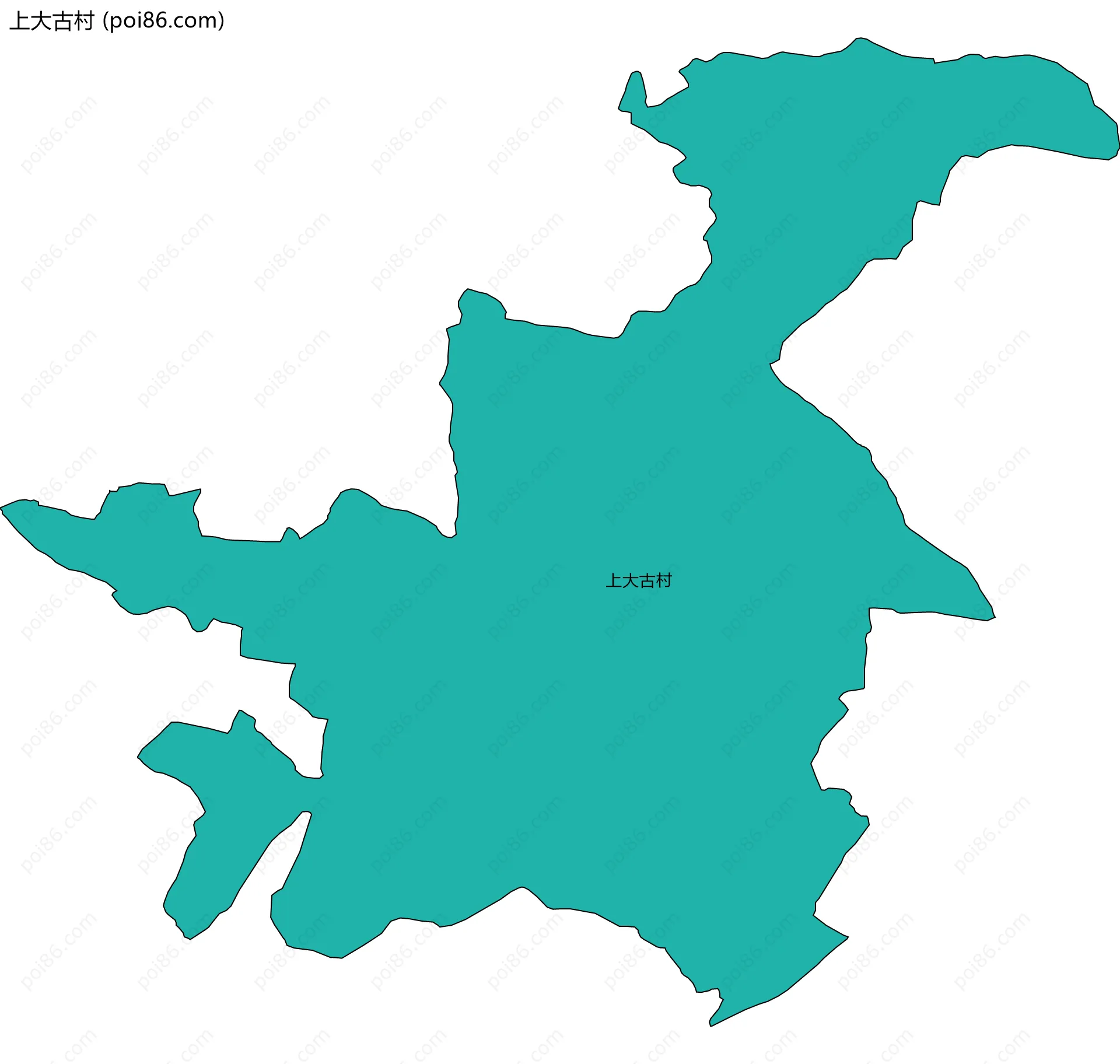 上大古村边界地图