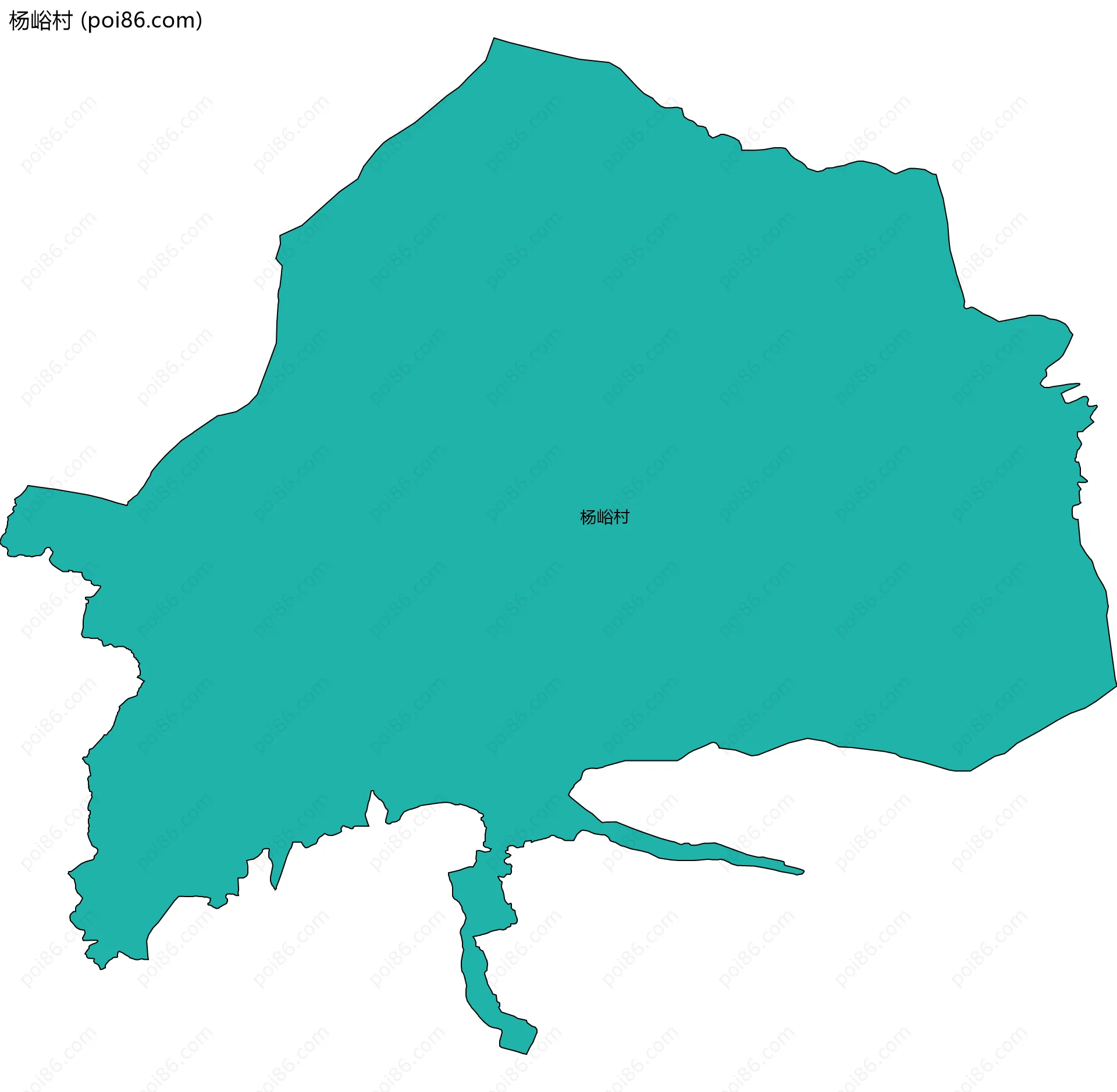 杨峪村边界地图