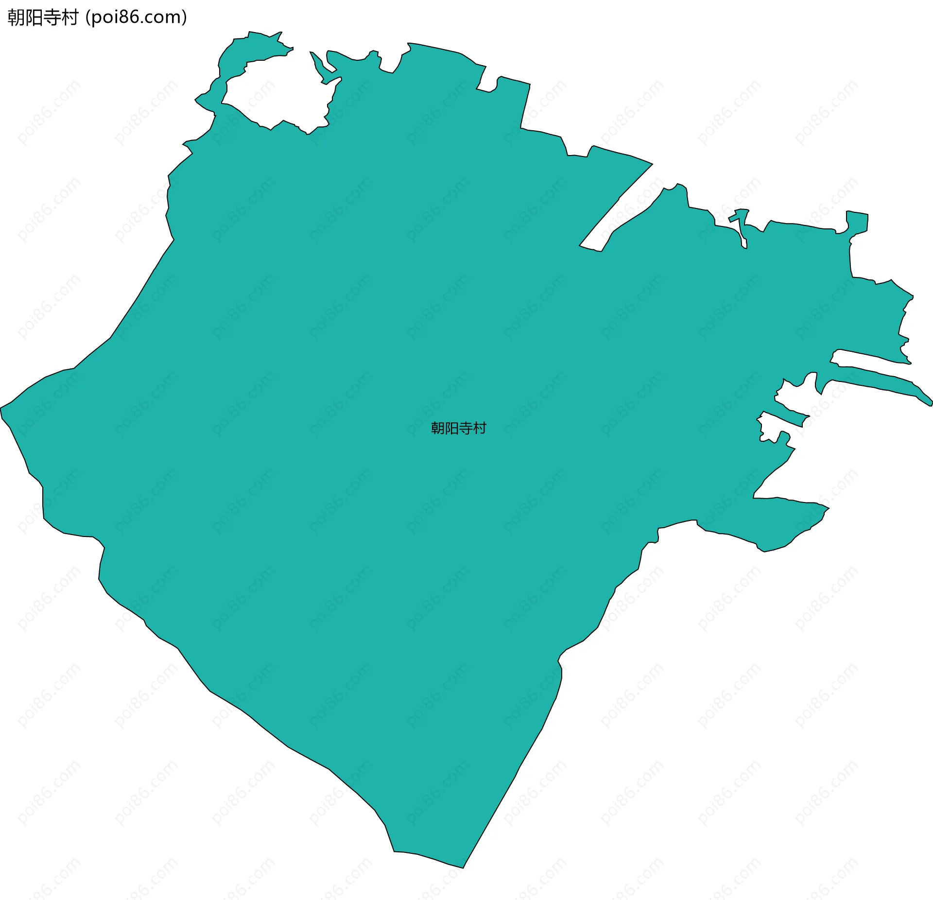 朝阳寺村边界地图