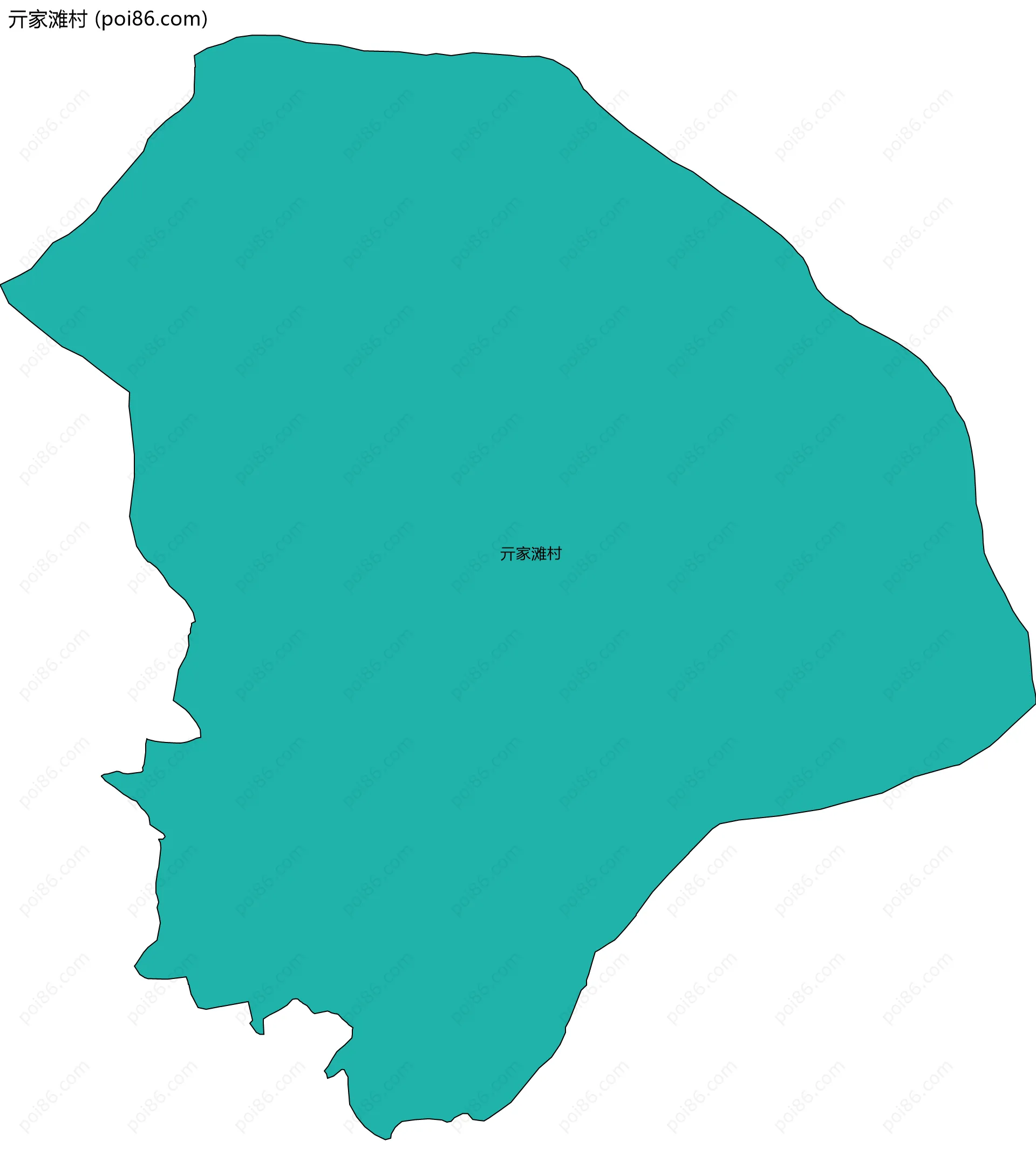 亓家滩村边界地图