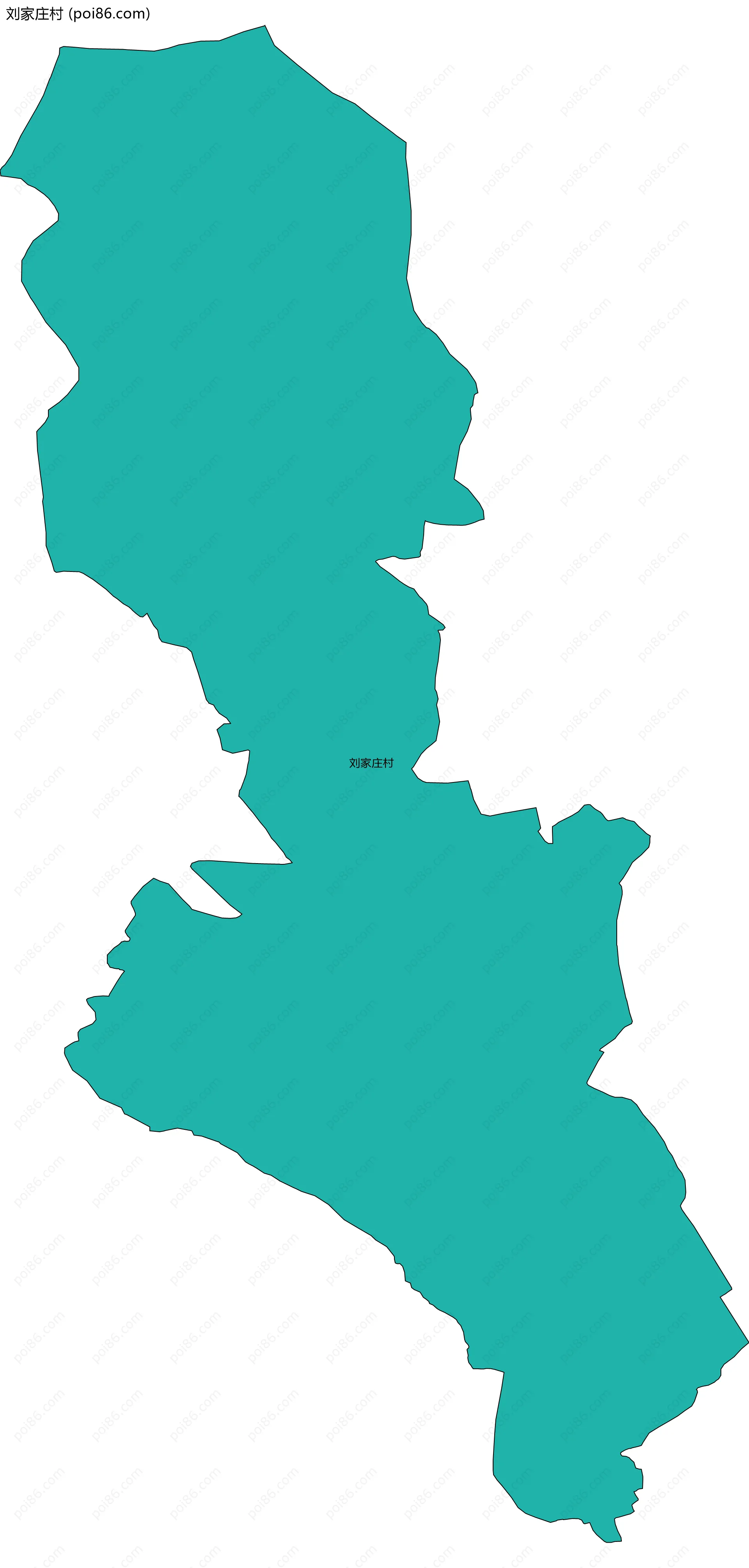 刘家庄村边界地图