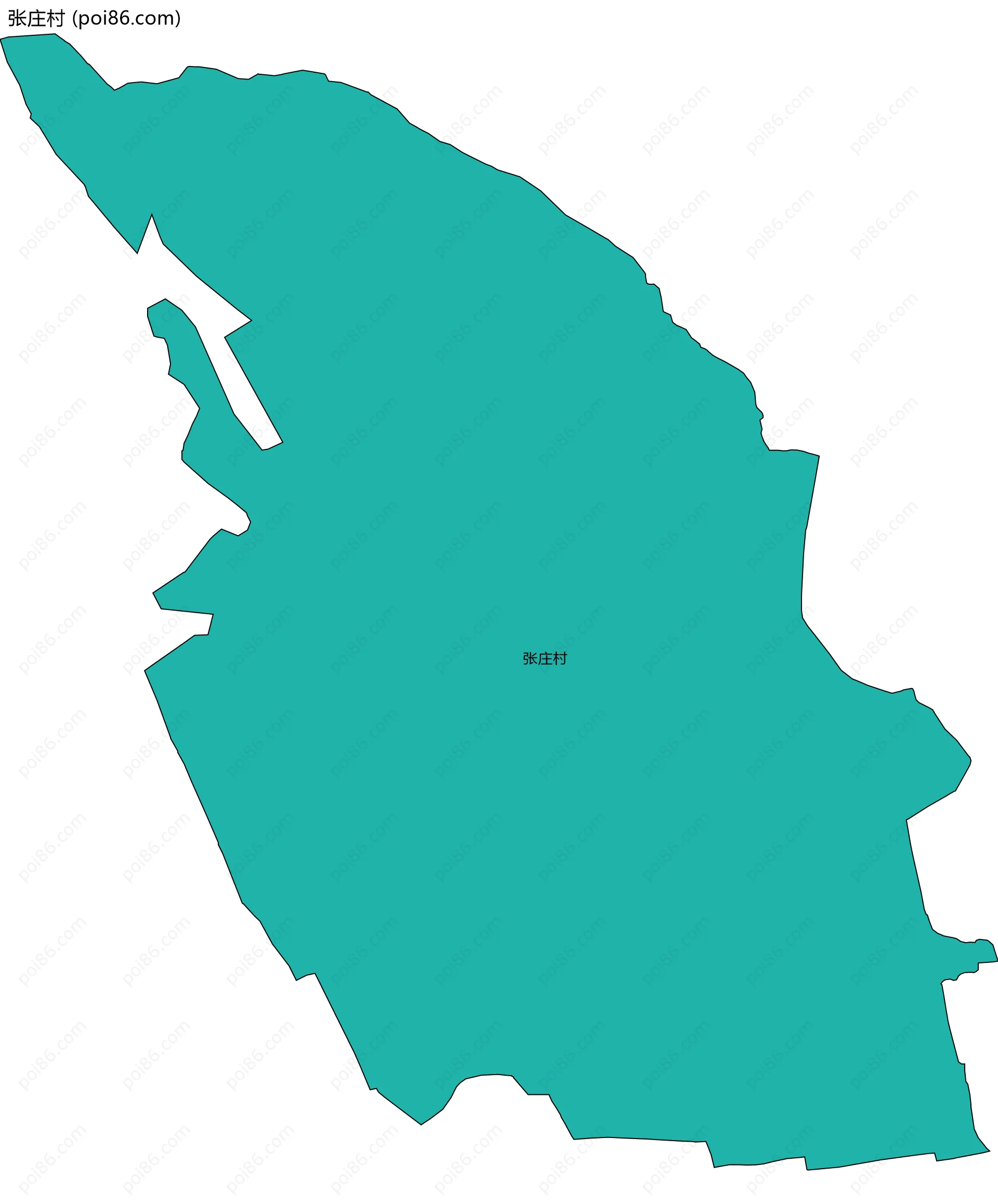 张庄村边界地图